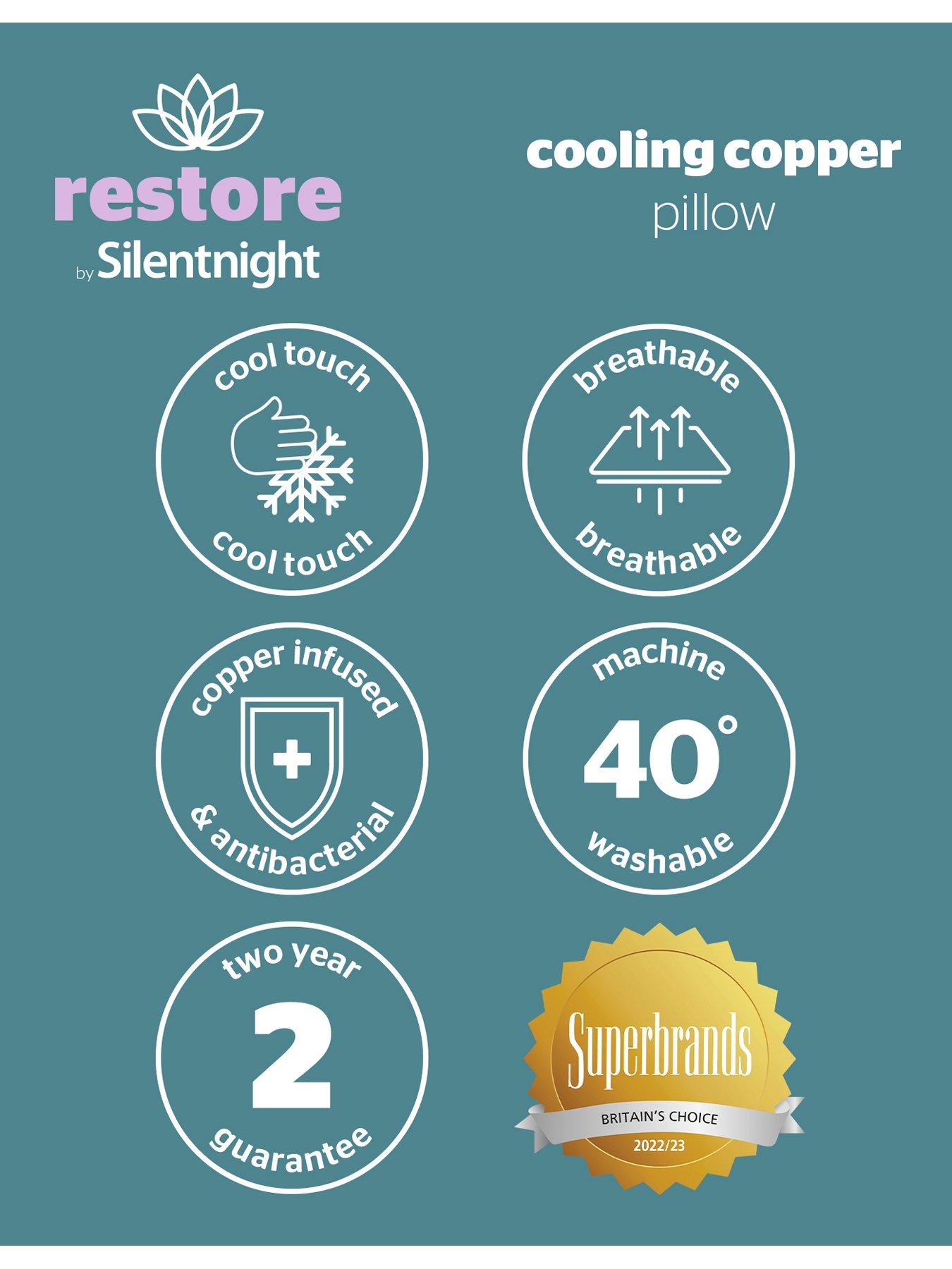 Image 6 of 8 of Silentnight Restore Cooling Summer Copper Pillow