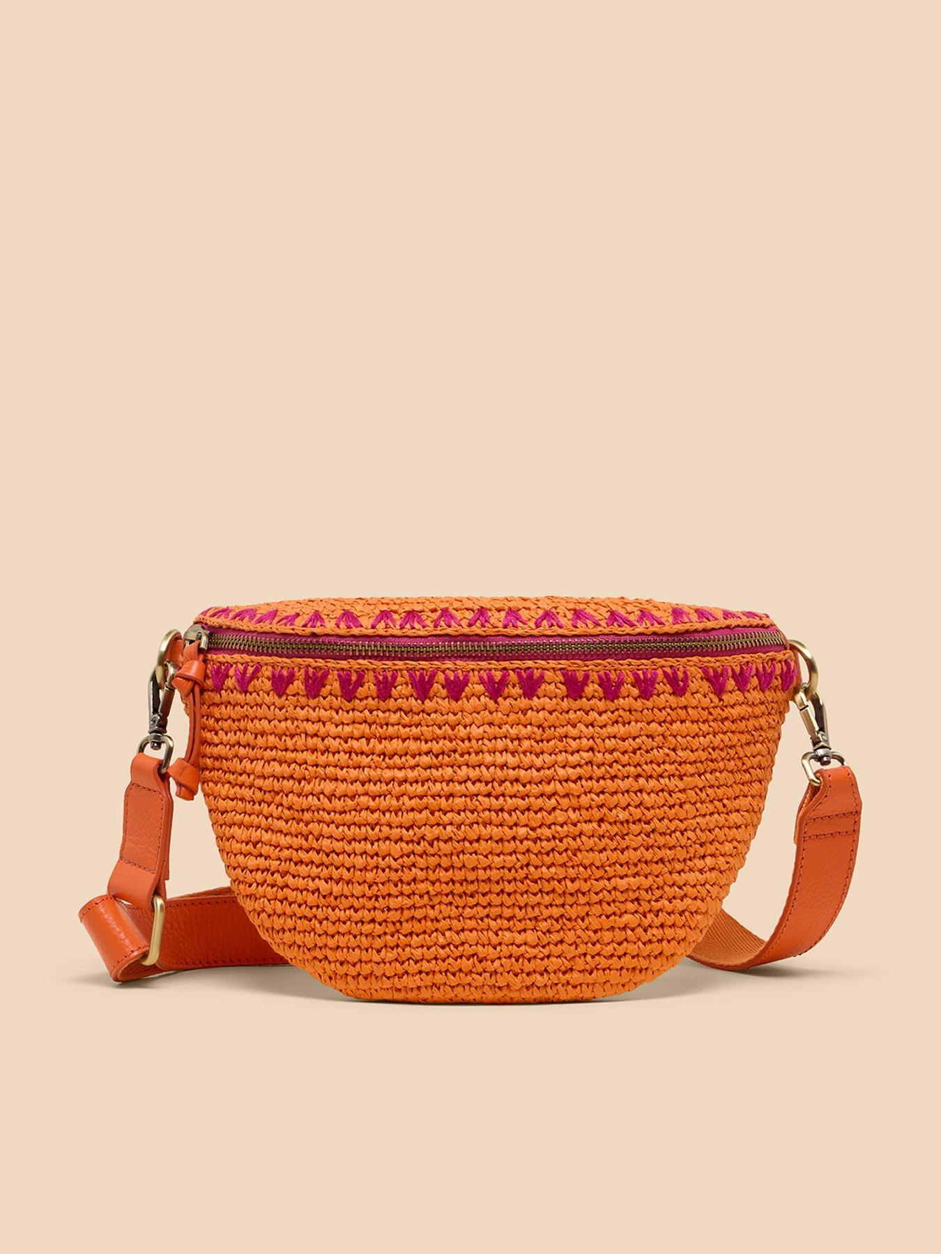 white-stuff-sebby-mini-raffia-sling-bag-orangefront