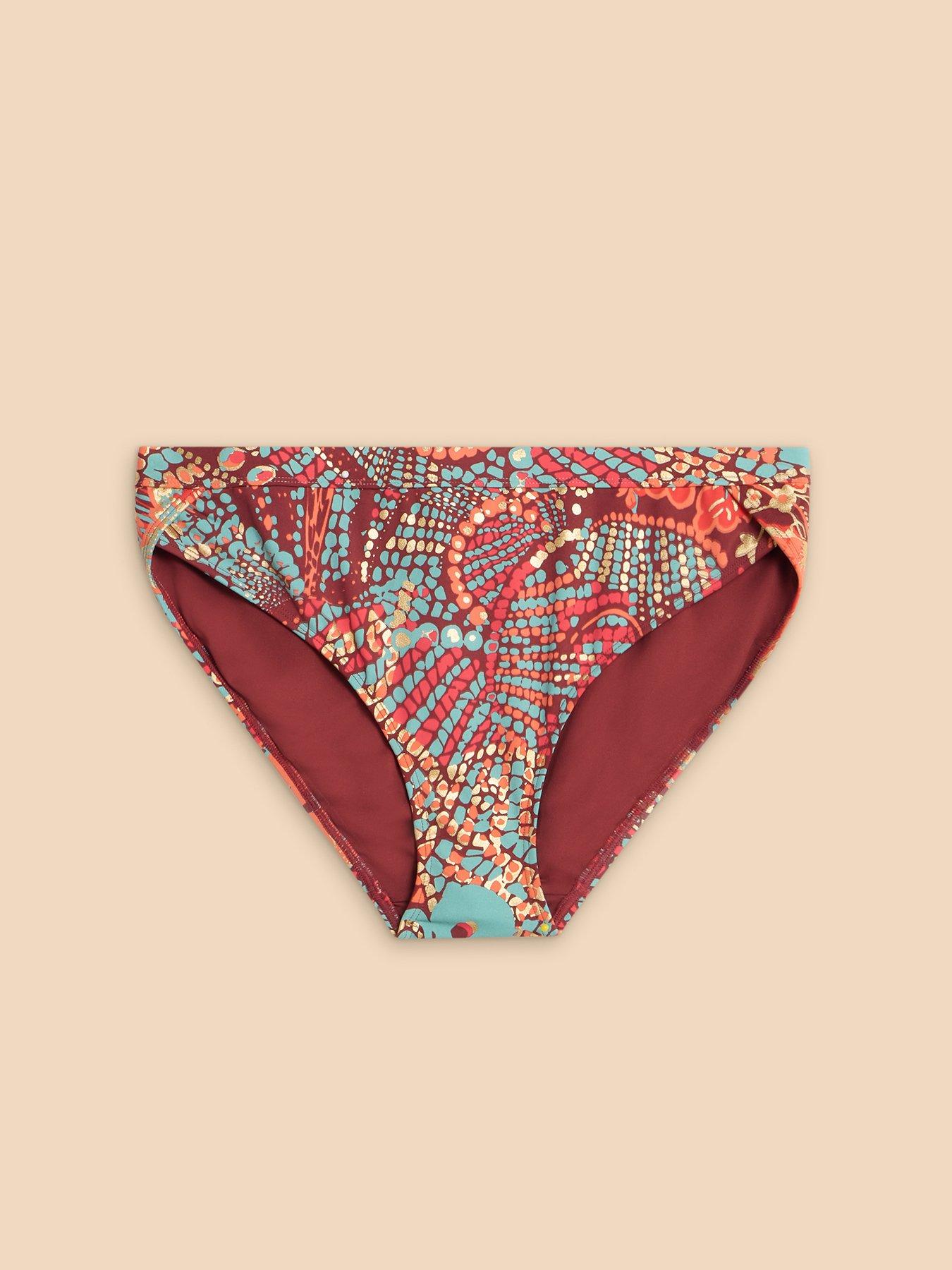 Image 4 of 6 of White Stuff Tabitha Bikini Bottom - Red