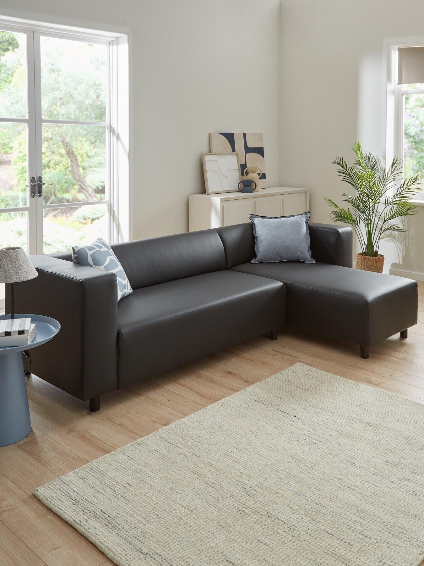 The Very Collection Clarke Right Hand Corner Faux Leather Chaise