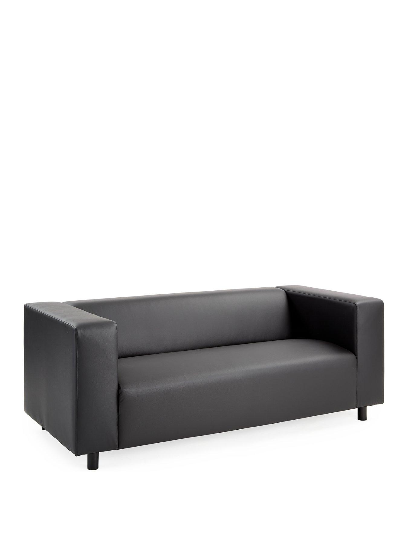 very-home-clarke-3-seater-faux-leather-sofaback