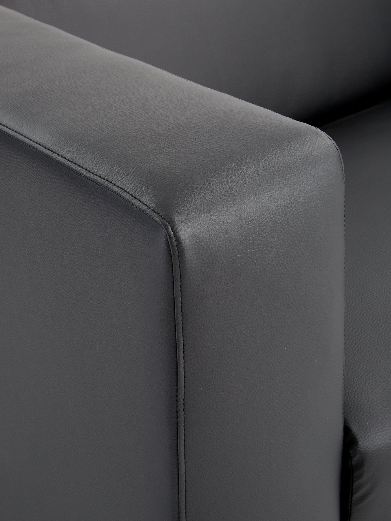 very-home-clarke-3-seater-faux-leather-sofadetail