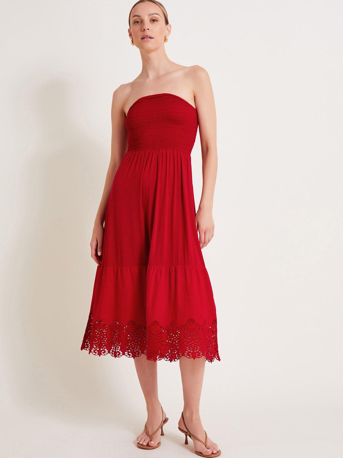 monsoon-bailey-bandeau-dress-red