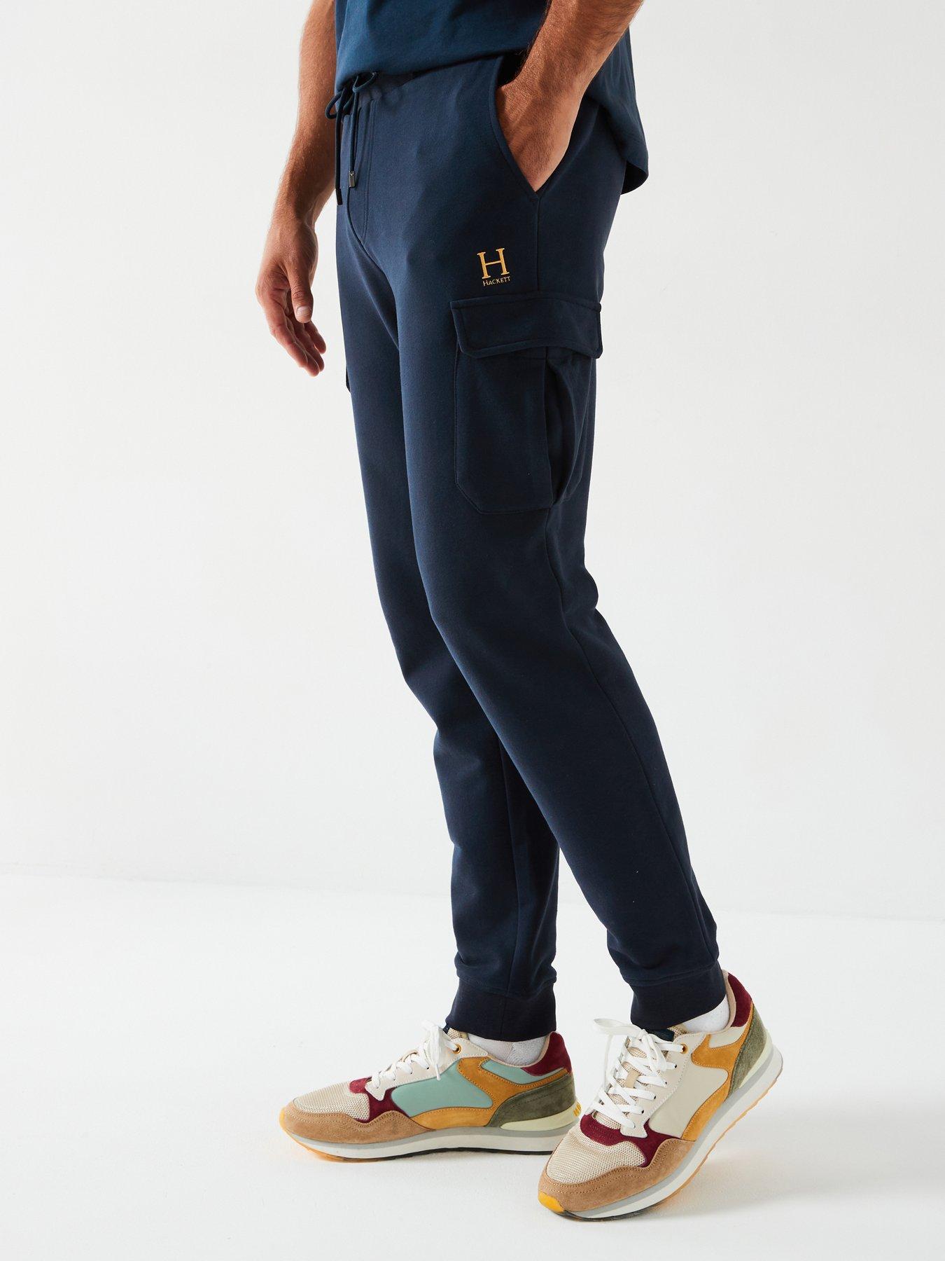 Image 1 of 4 of Hackett Heritage H Cargo Joggers - Navy