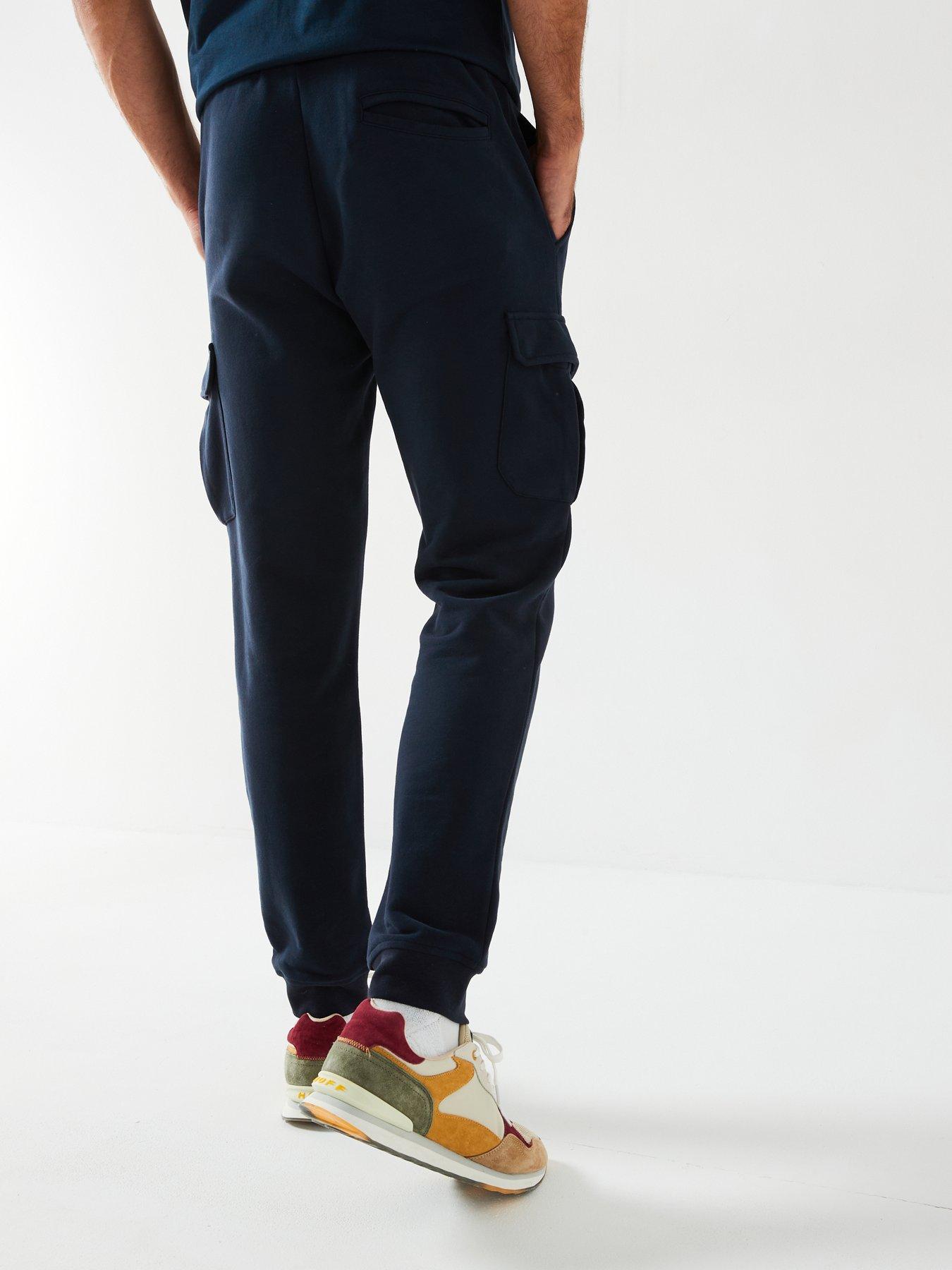 Image 2 of 4 of Hackett Heritage H Cargo Joggers - Navy