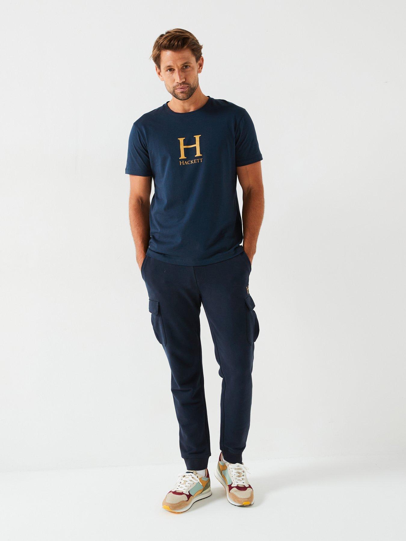 Image 3 of 4 of Hackett Heritage H Cargo Joggers - Navy