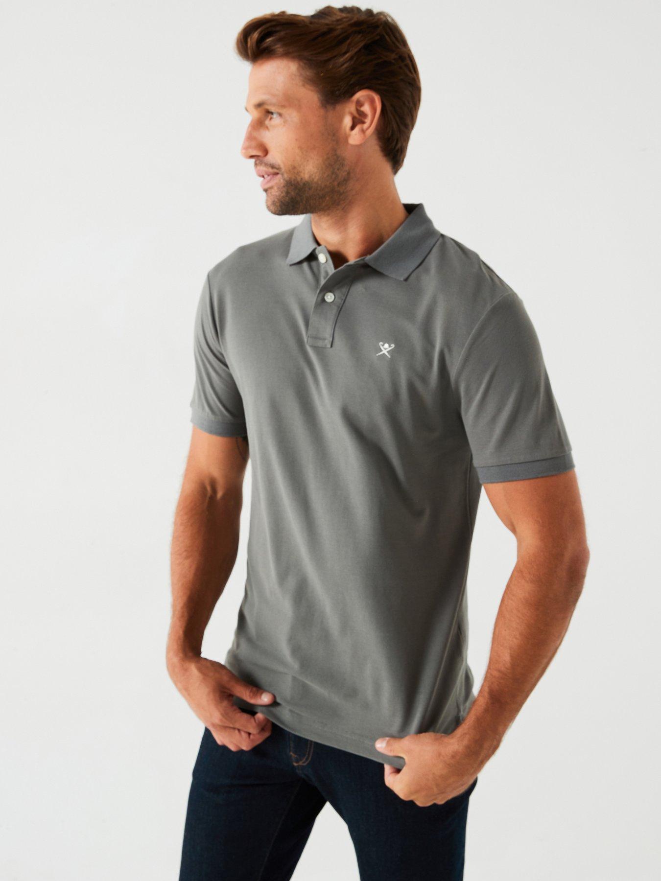 hackett-hackett-slim-fit-left-chest-logo-polo-shirt-grey