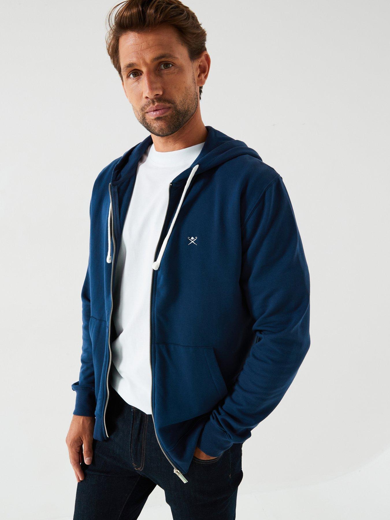 hackett-hackett-brushed-cotton-zip-hoodie-navy