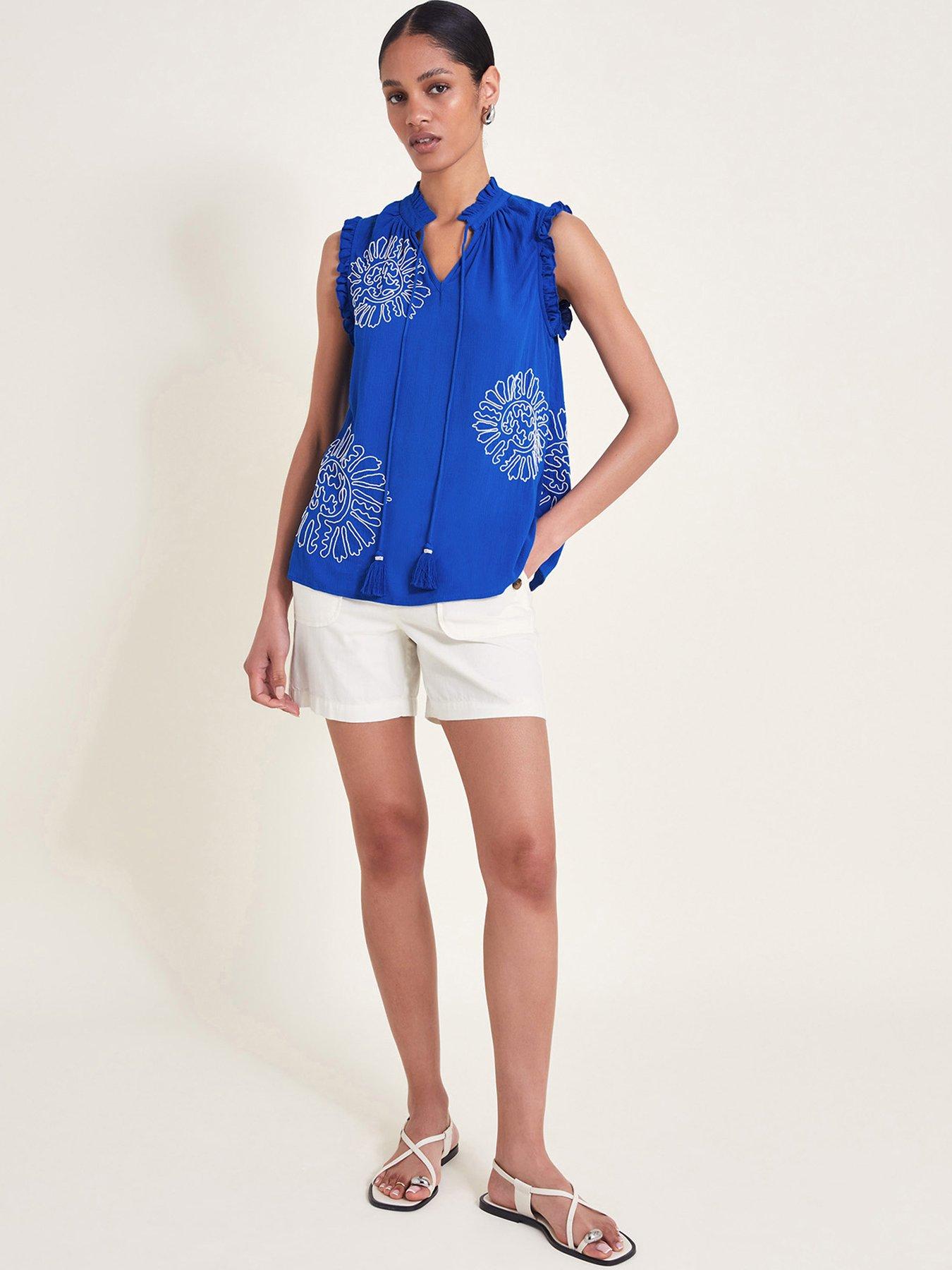 monsoon-meena-embellished-top-blue