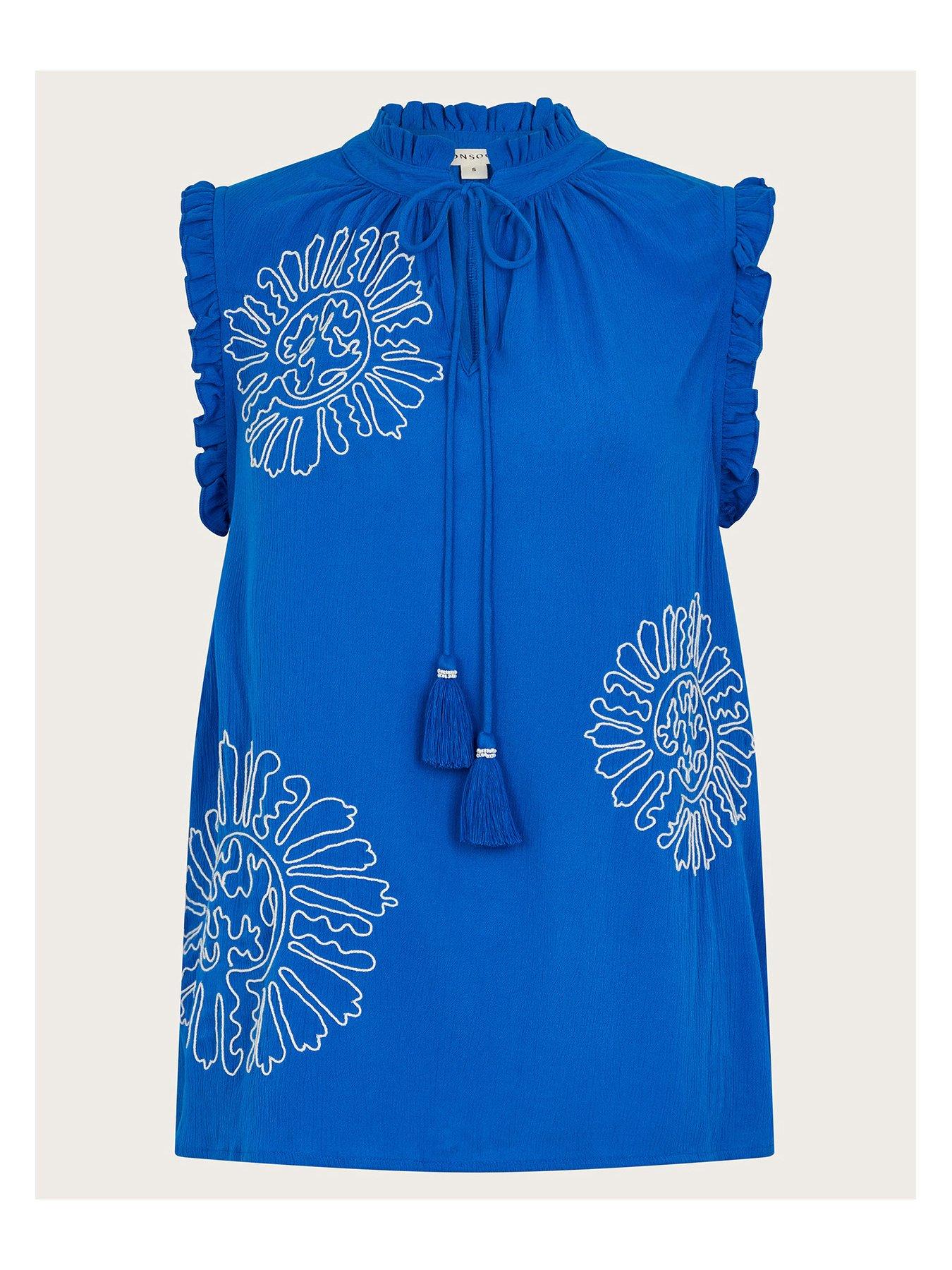 monsoon-meena-embellished-top-blueback