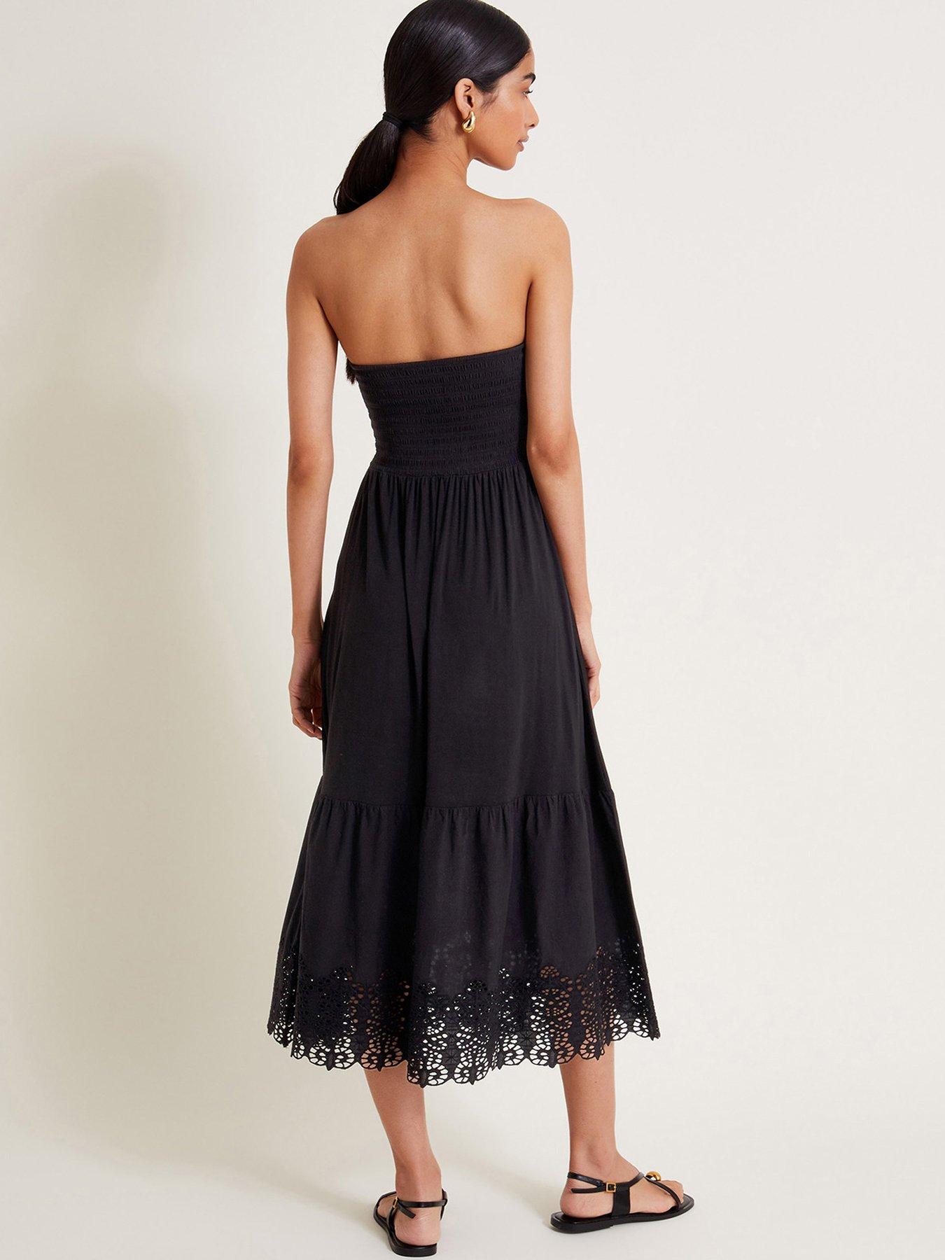 monsoon-bailey-bandeau-dress-blackstillFront