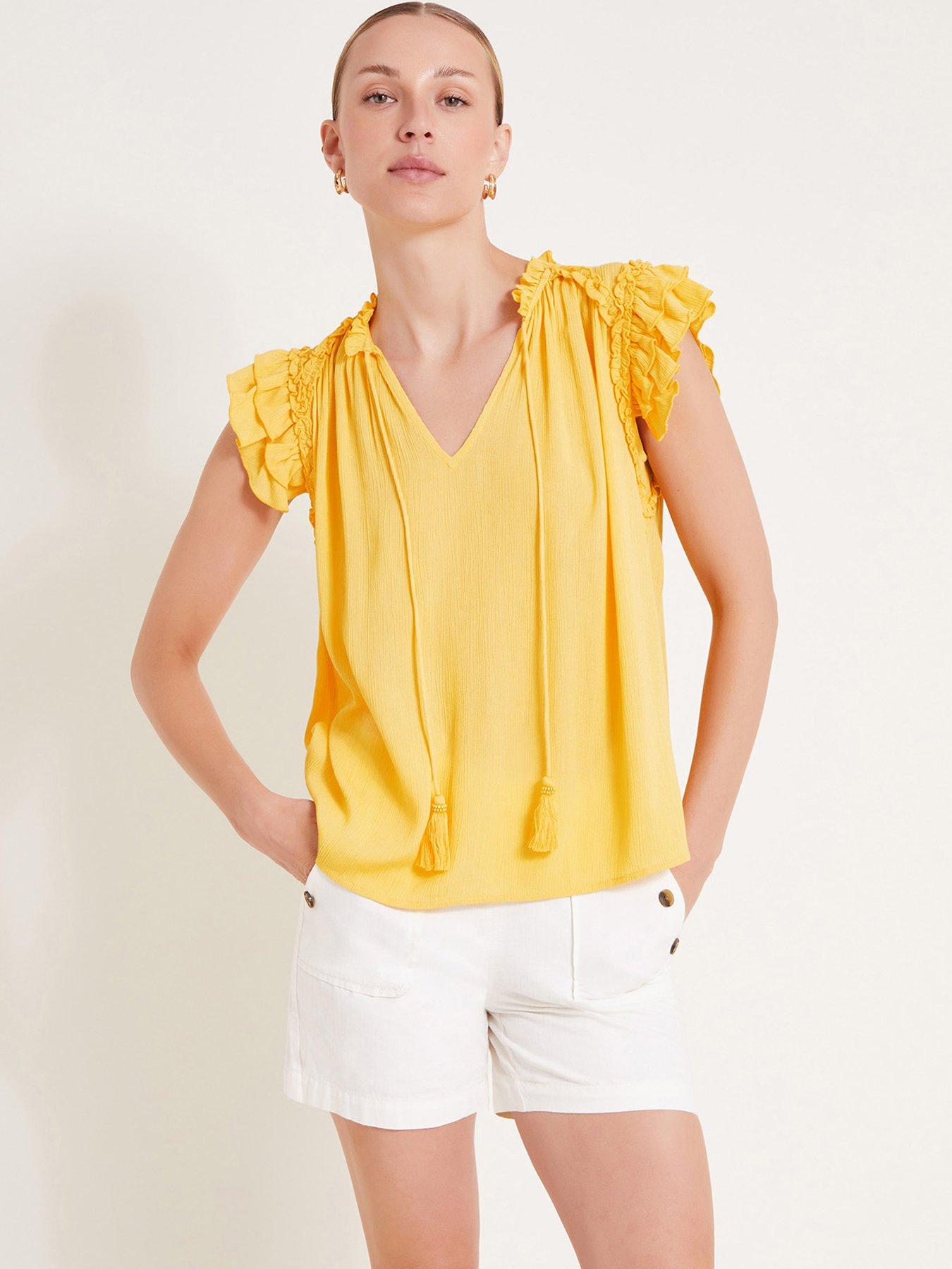 monsoon-tula-frill-top-yellow