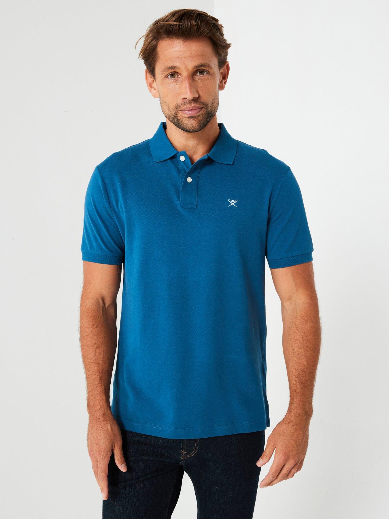 hackett-hackett-slim-fit-left-chest-logo-polo-shirt-blue