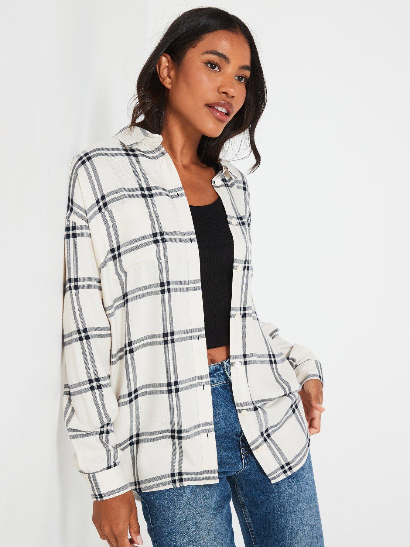 Image 1 of 6 of Everyday Check Shirt - Cream