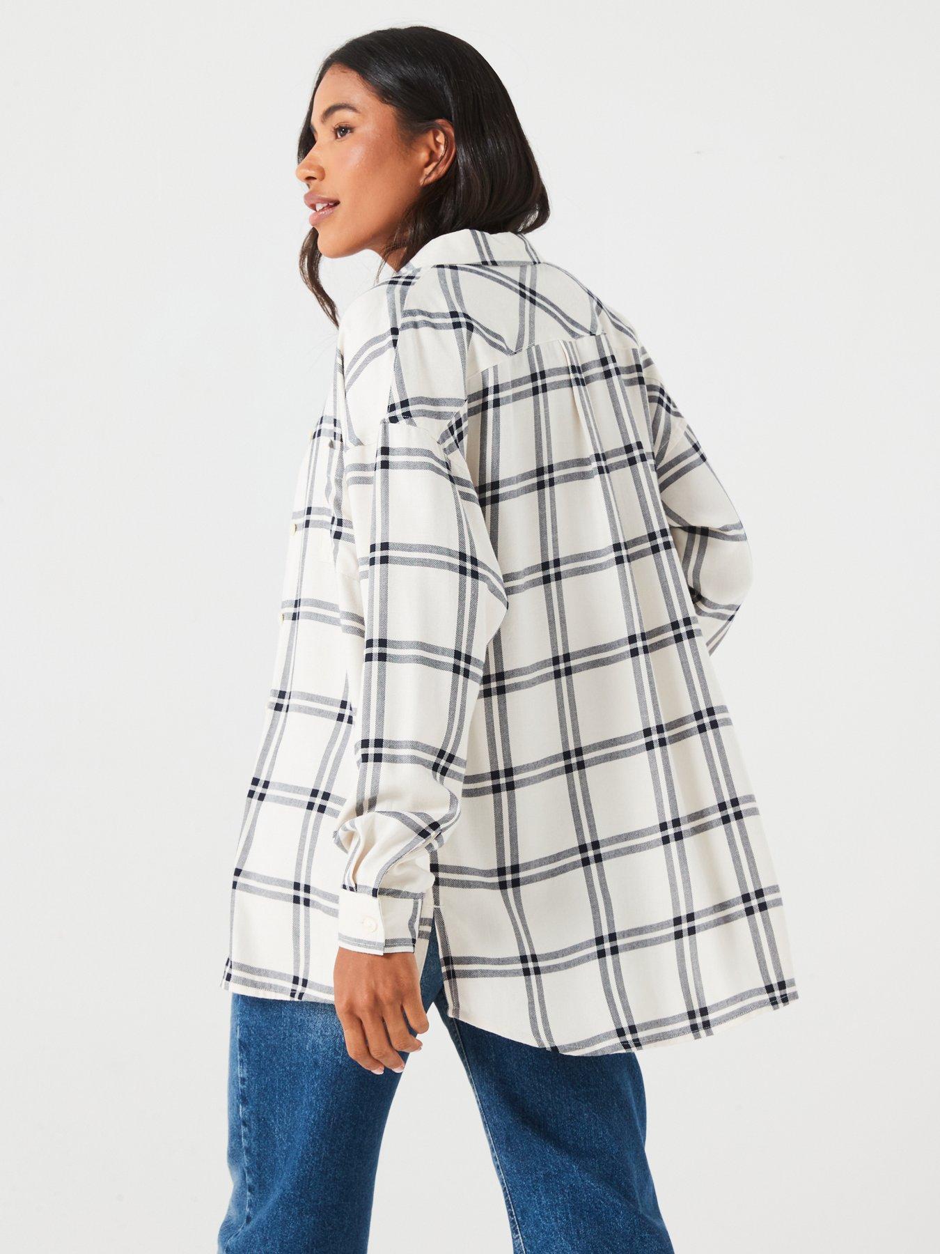 Image 2 of 6 of Everyday Check Shirt - Cream