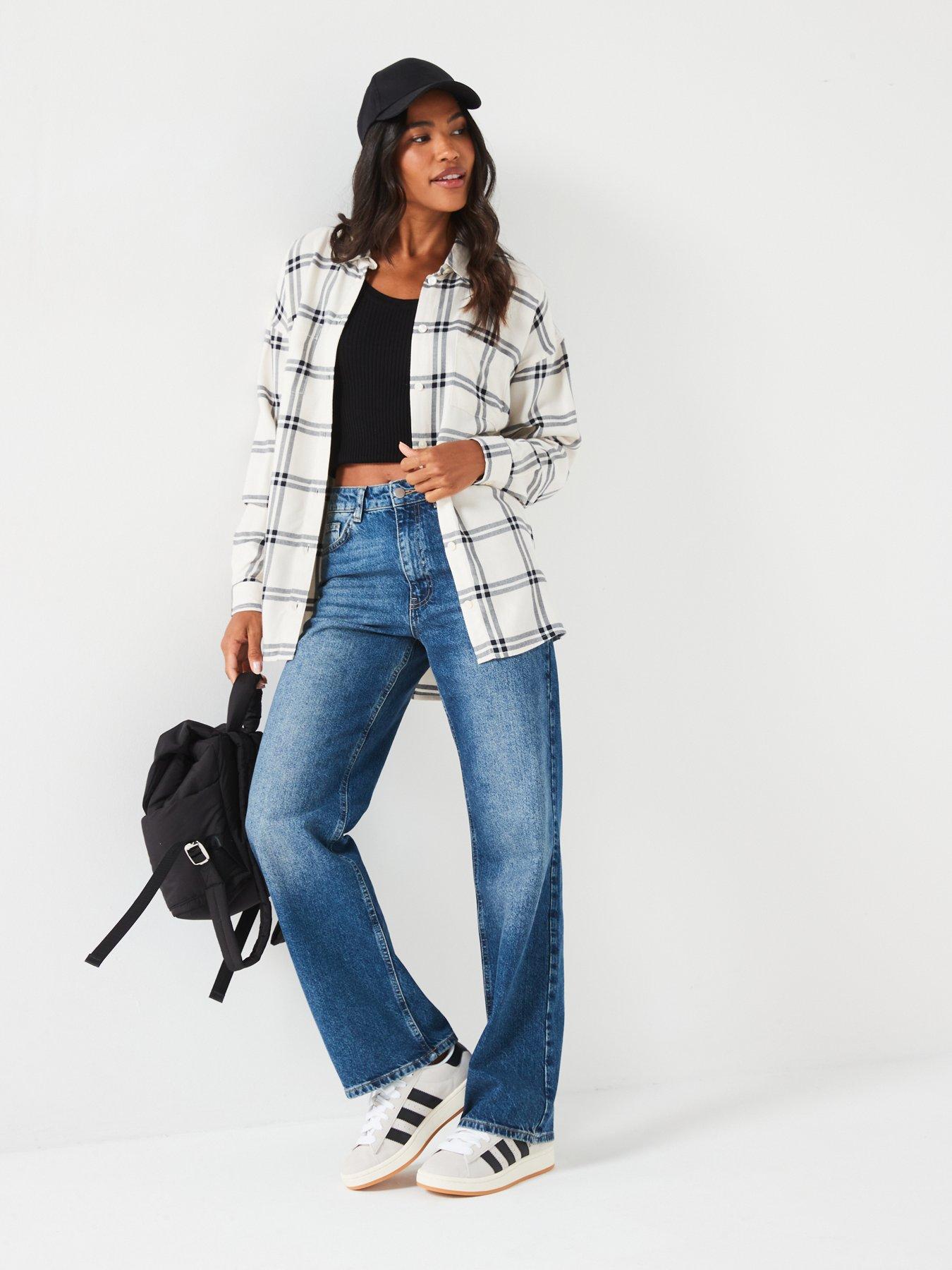 Image 3 of 6 of Everyday Check Shirt - Cream