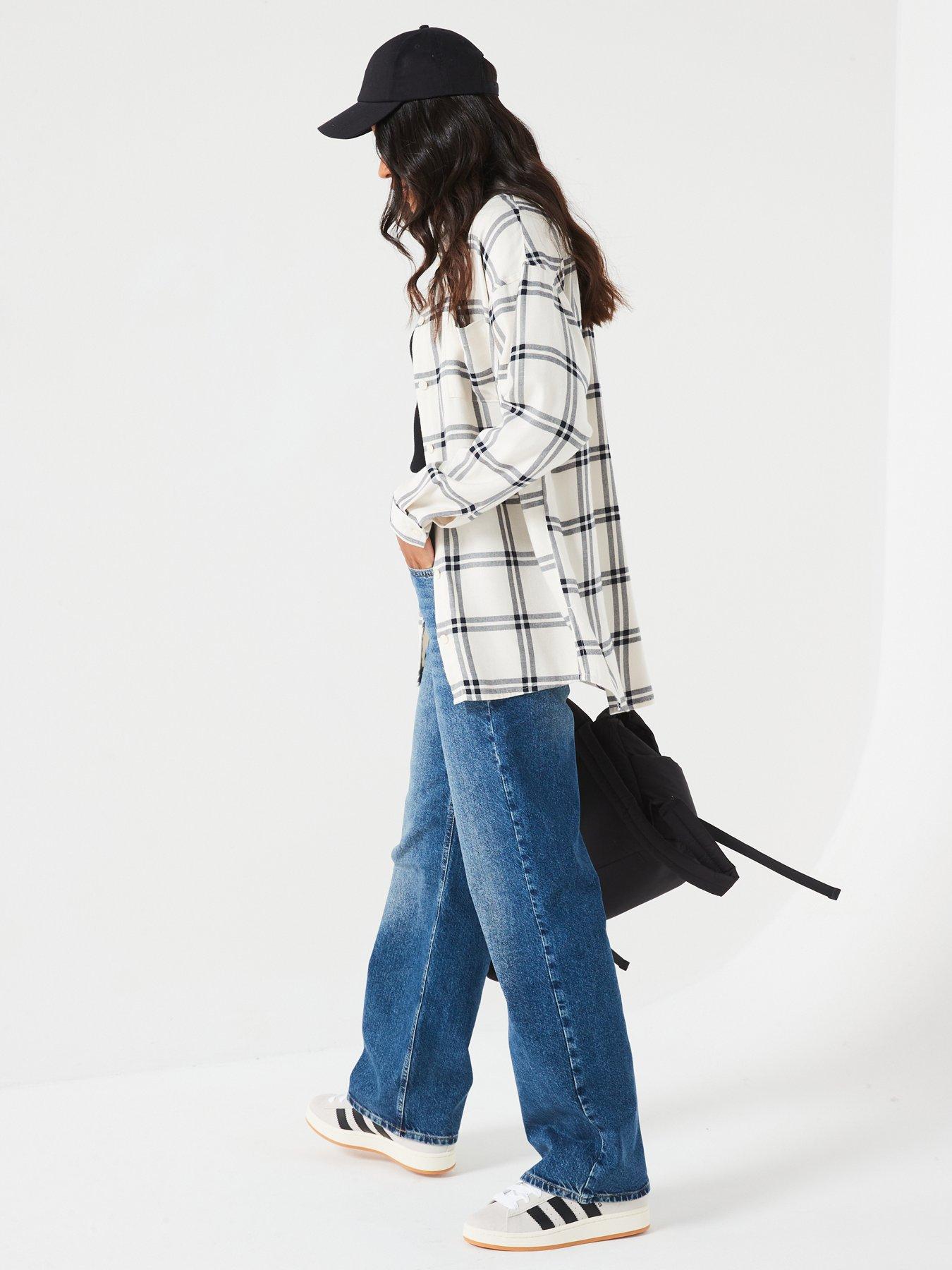 Image 4 of 6 of Everyday Check Shirt - Cream