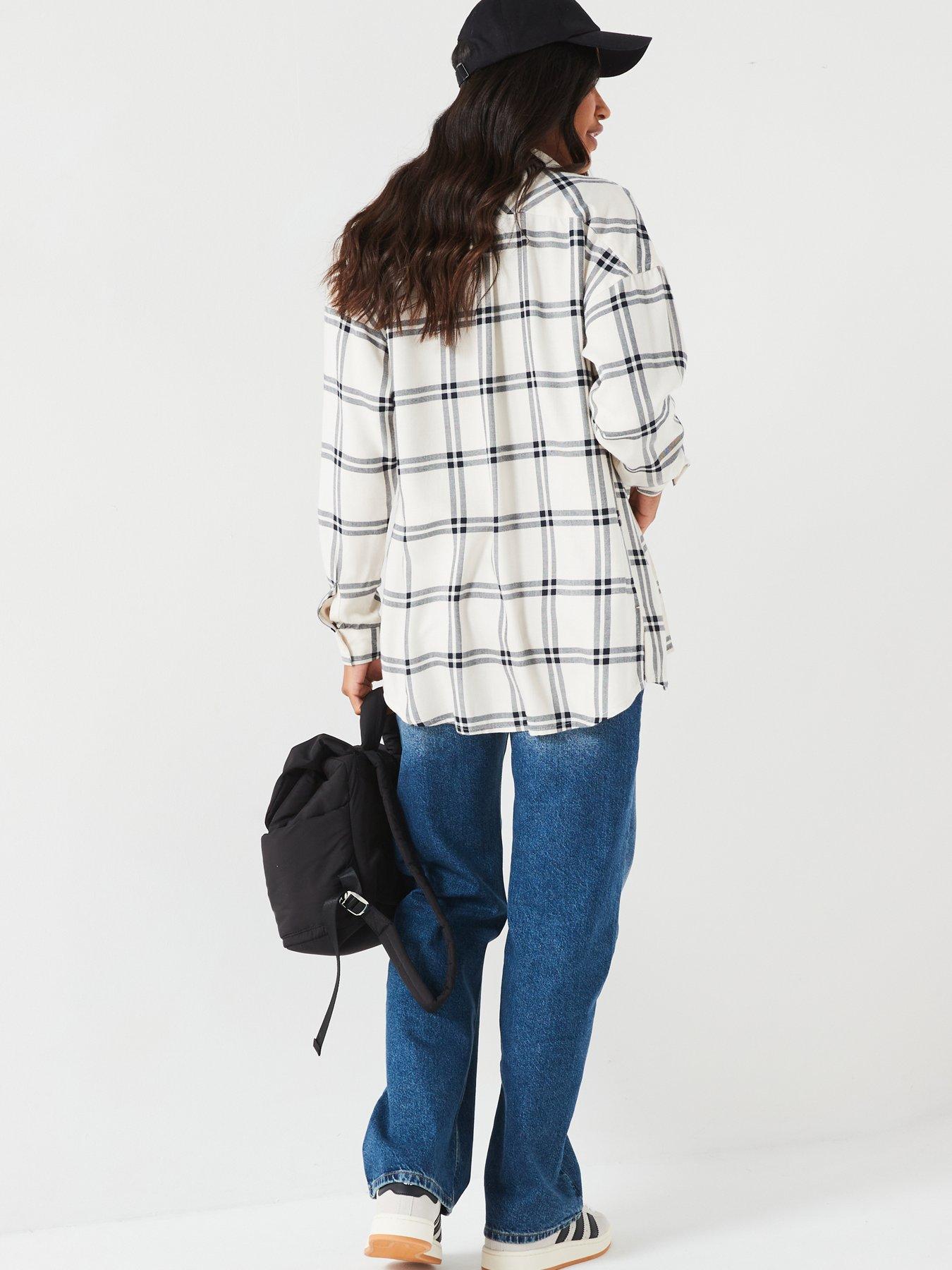 Image 5 of 6 of Everyday Check Shirt - Cream