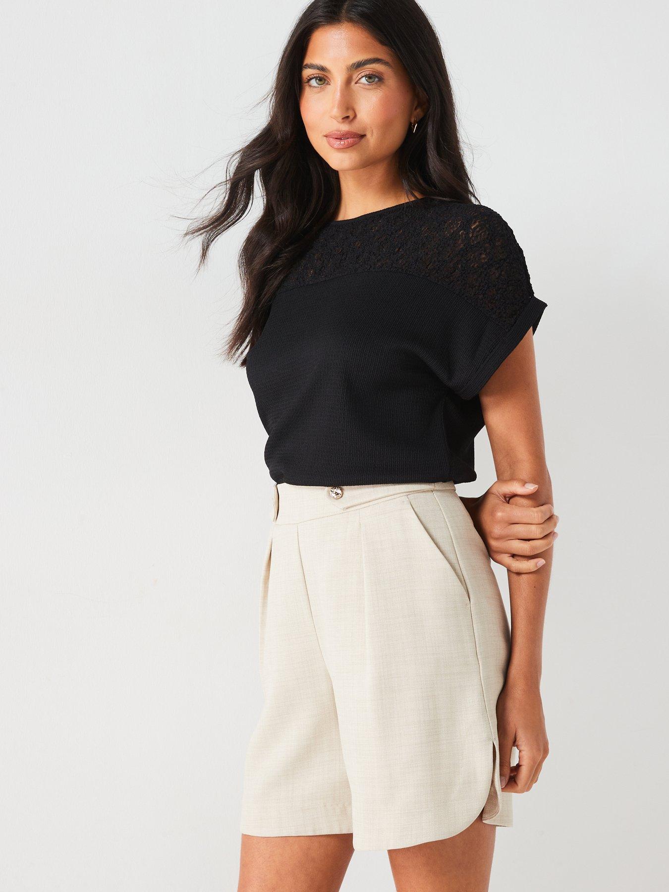 v-by-very-lace-panel-top-blackdetail