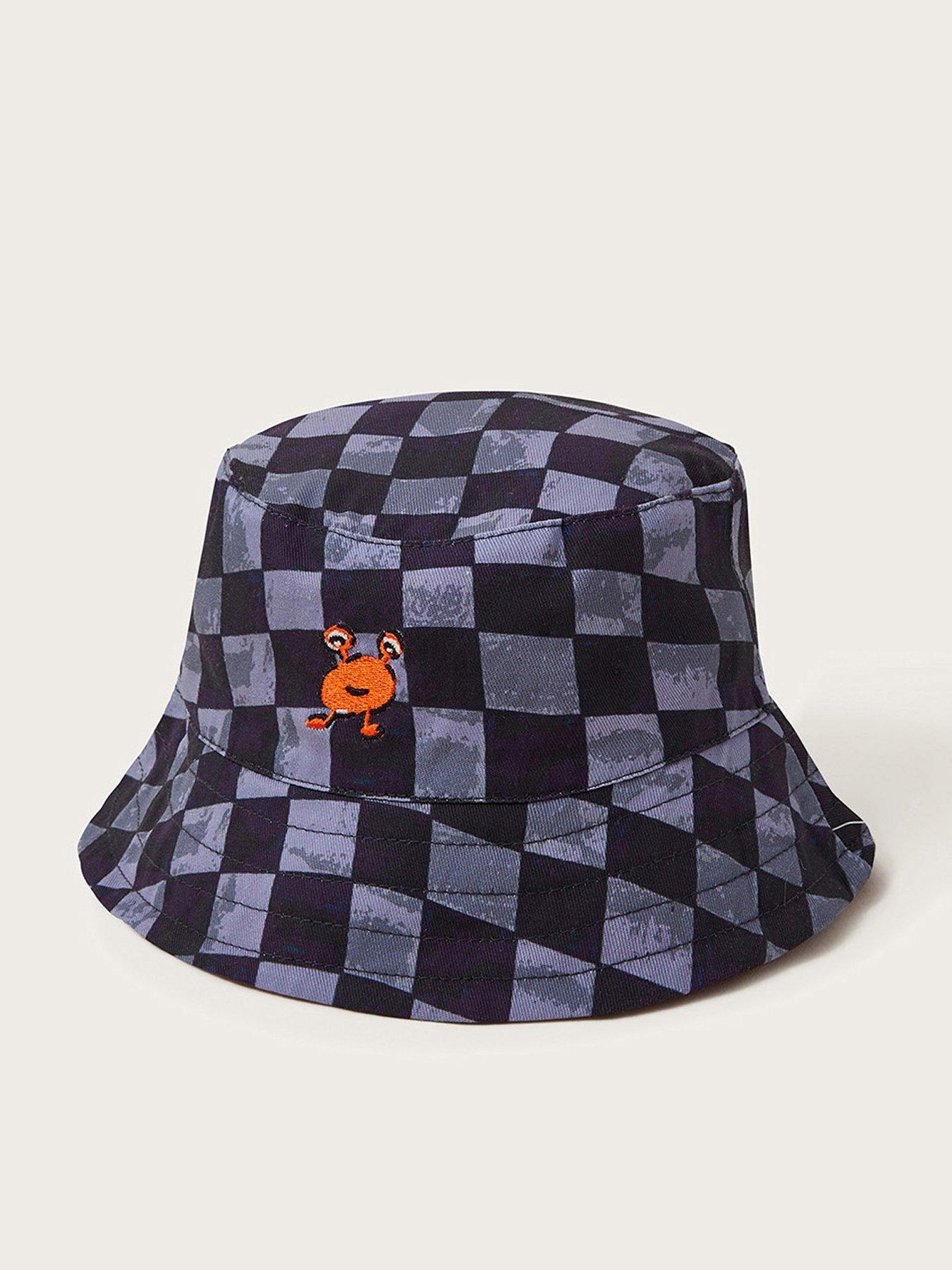 monsoon-boys-reversible-check-bucket-hat-black