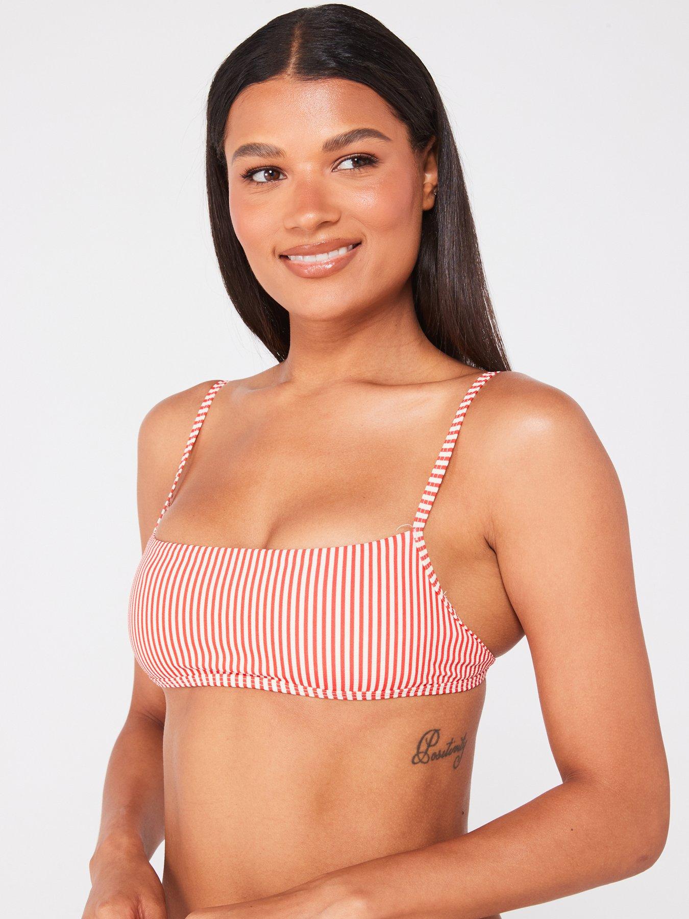 mango-red-stripe-square-neck-bikini-topfront