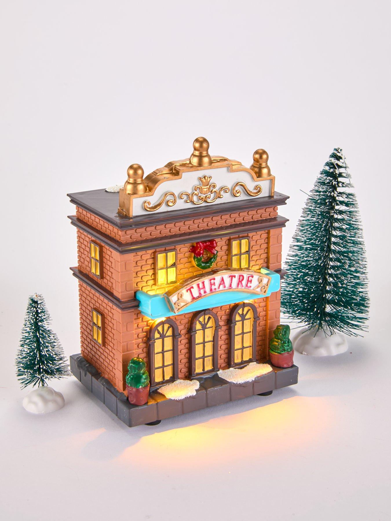 festive-17-piece-lit-christmasnbspvillage-setoutfit