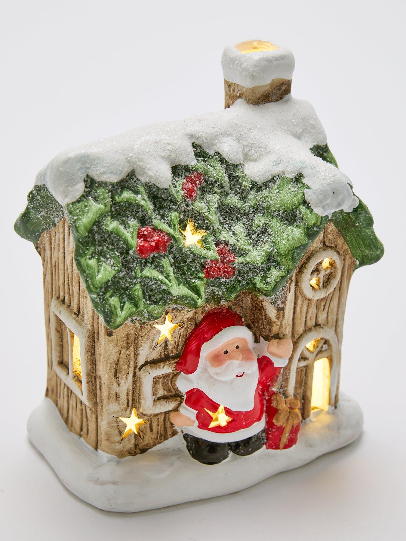 festive-set-of-2-litnbspceramic-santasnowman-house-christmas-decorations-16-cmoutfit