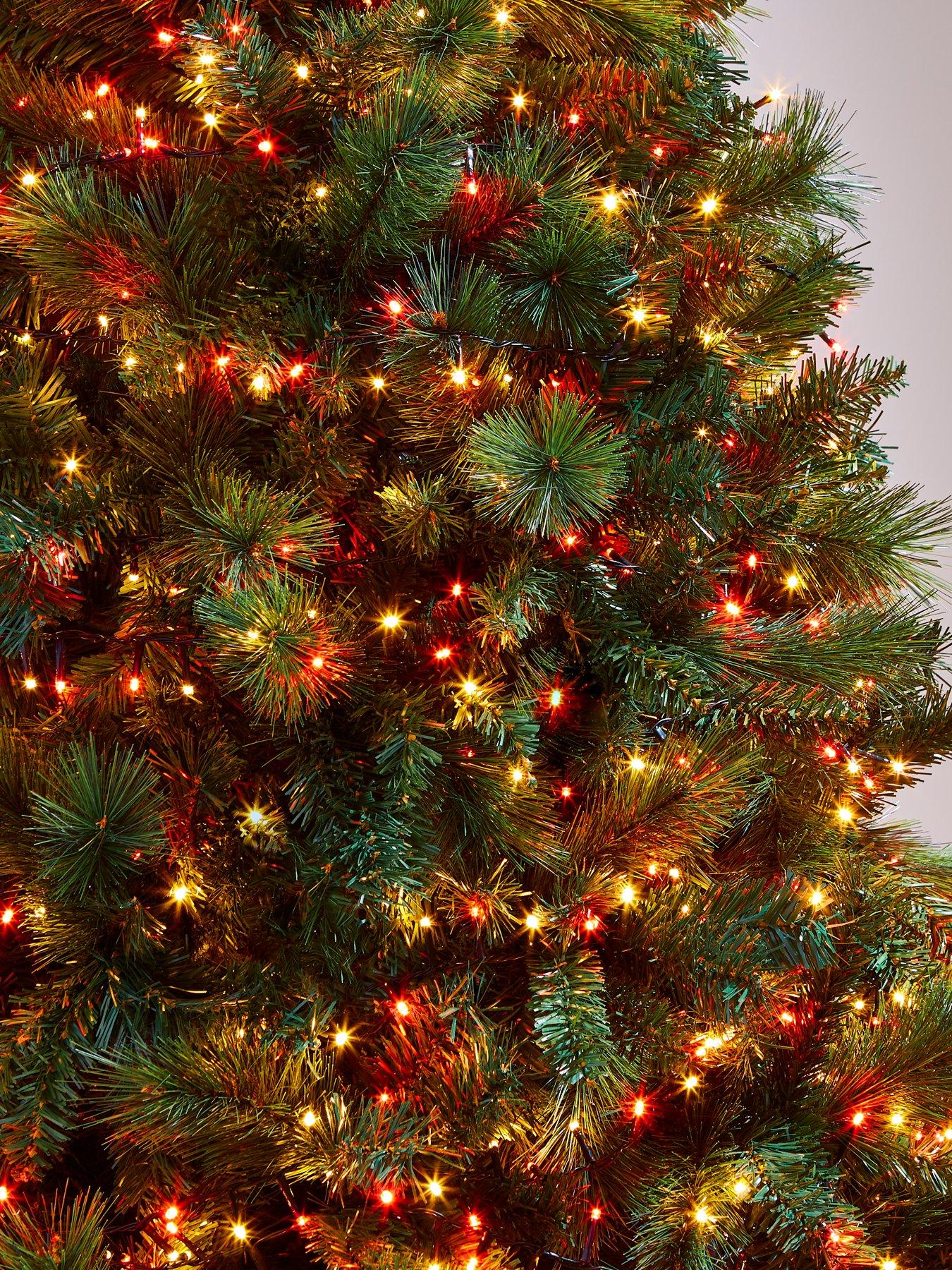 Festive 600 Winter Wishes Red  &  White Firefly Outdoor Christmas Lights