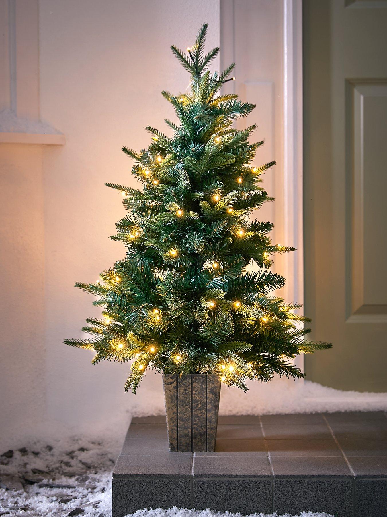 Festive 90Cm Lit Firefly Tree In Pot