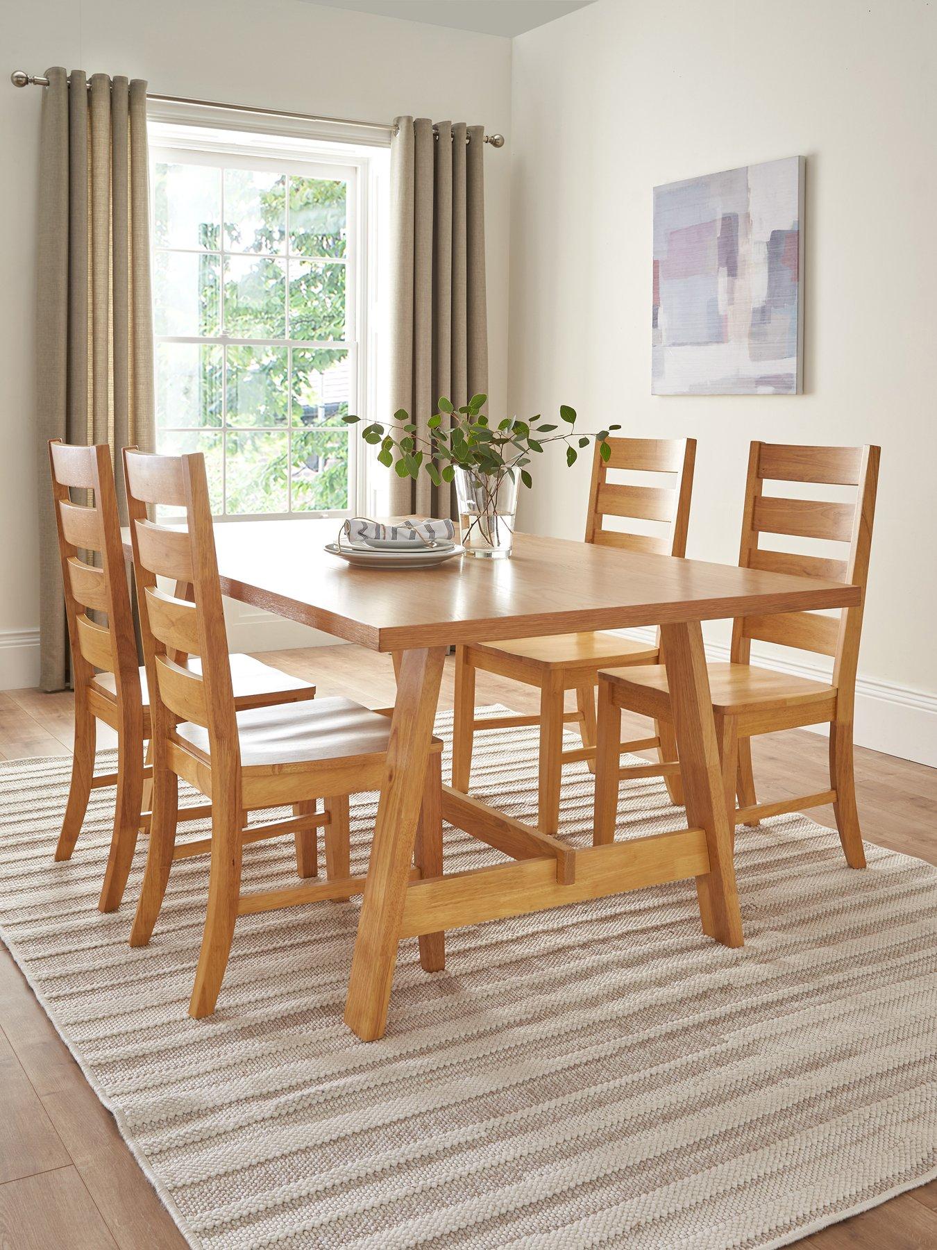 very-home-scottsdale-180-cmnbspdining-table-nbsp4-chairsnbsp-nbspoak