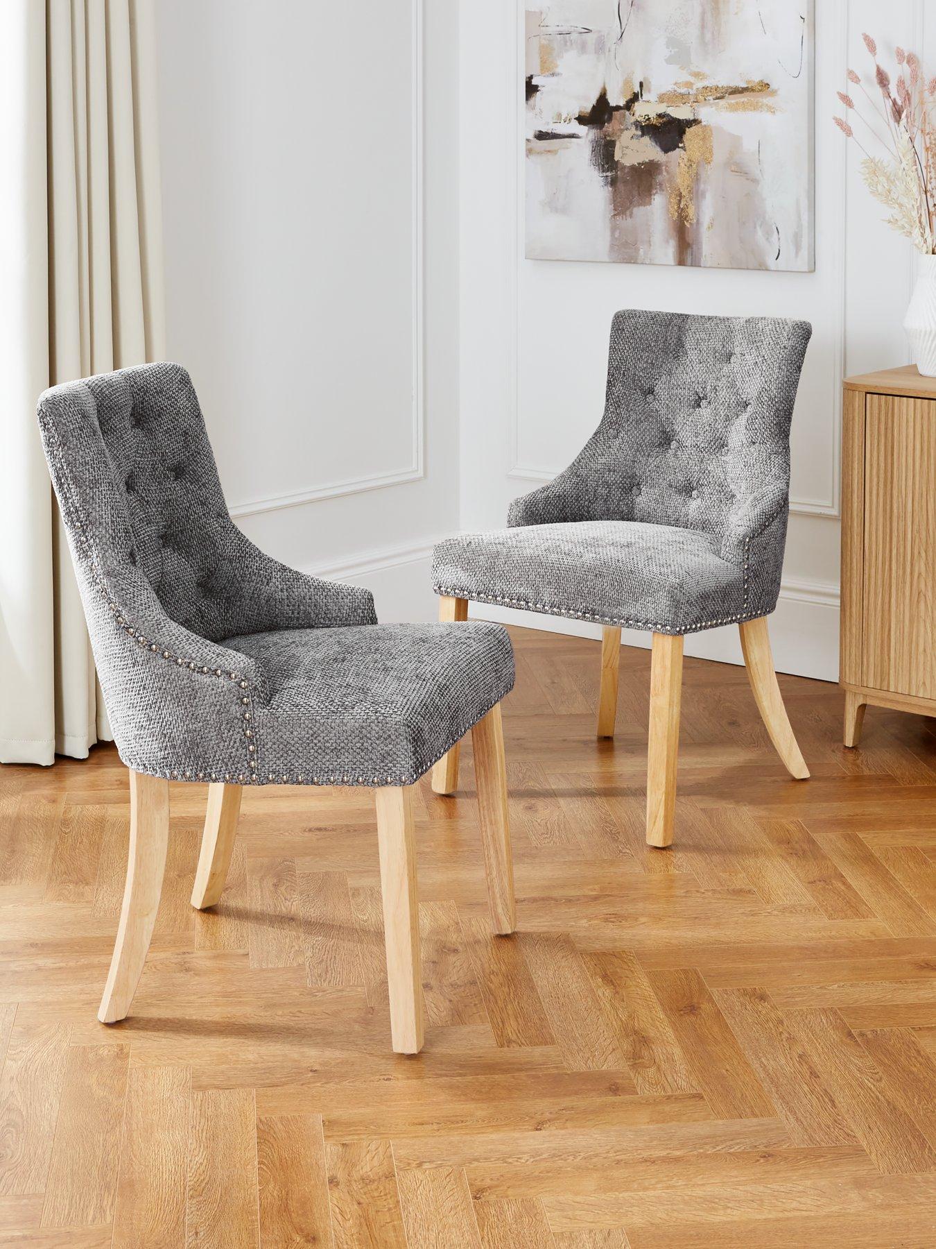 Very Home Pair of Warwick Chunky Weave Dining Chairs - FSC Certified