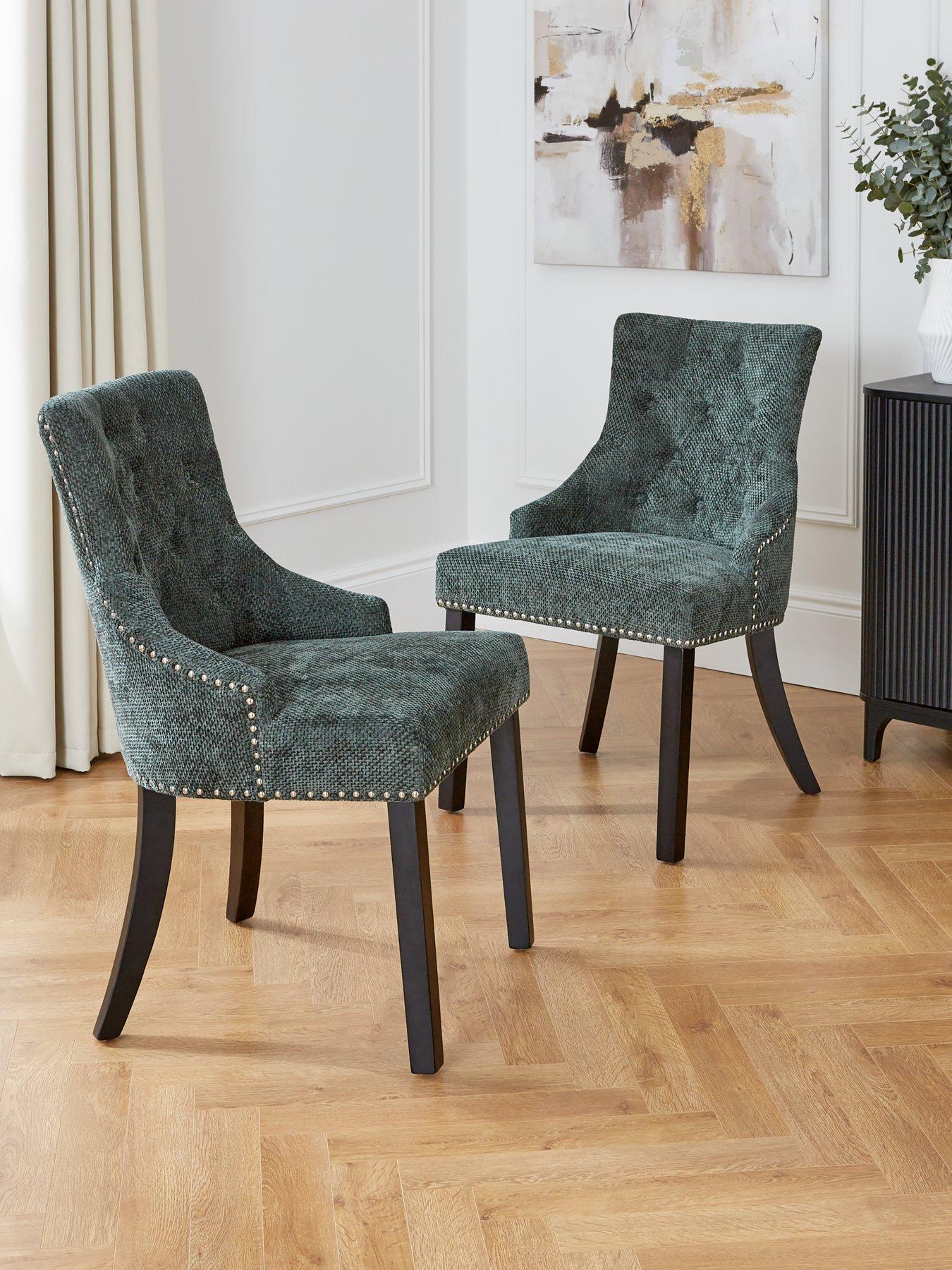 Very Home Pair of Warwick Chunky Weave Dining Chairs - FSC Certified