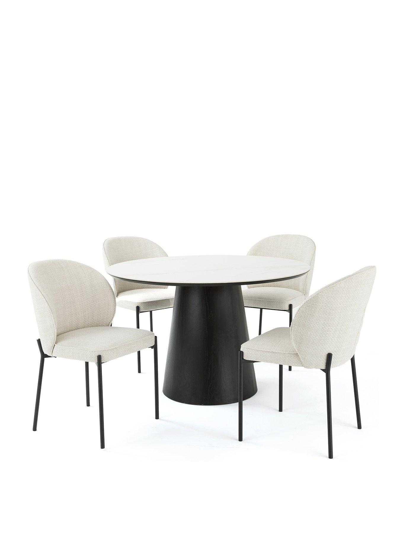 very-home-nordic-120-cm-roundnbspceramic-top-diningnbsptable-4nbspfabricnbspchairs-whiteblackgreynbsp--fscreg-certifiedstillFront