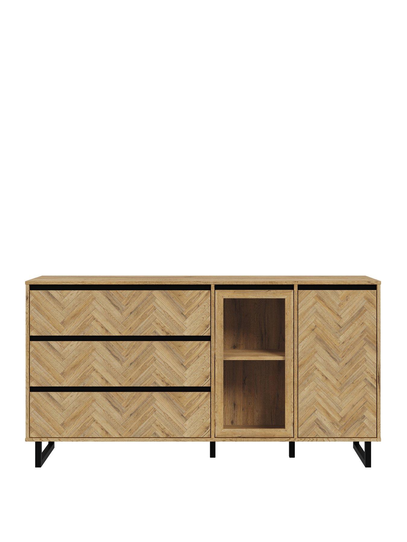 nikomedes-2-door-3-doornbspsideboard-dark-oakstillFront