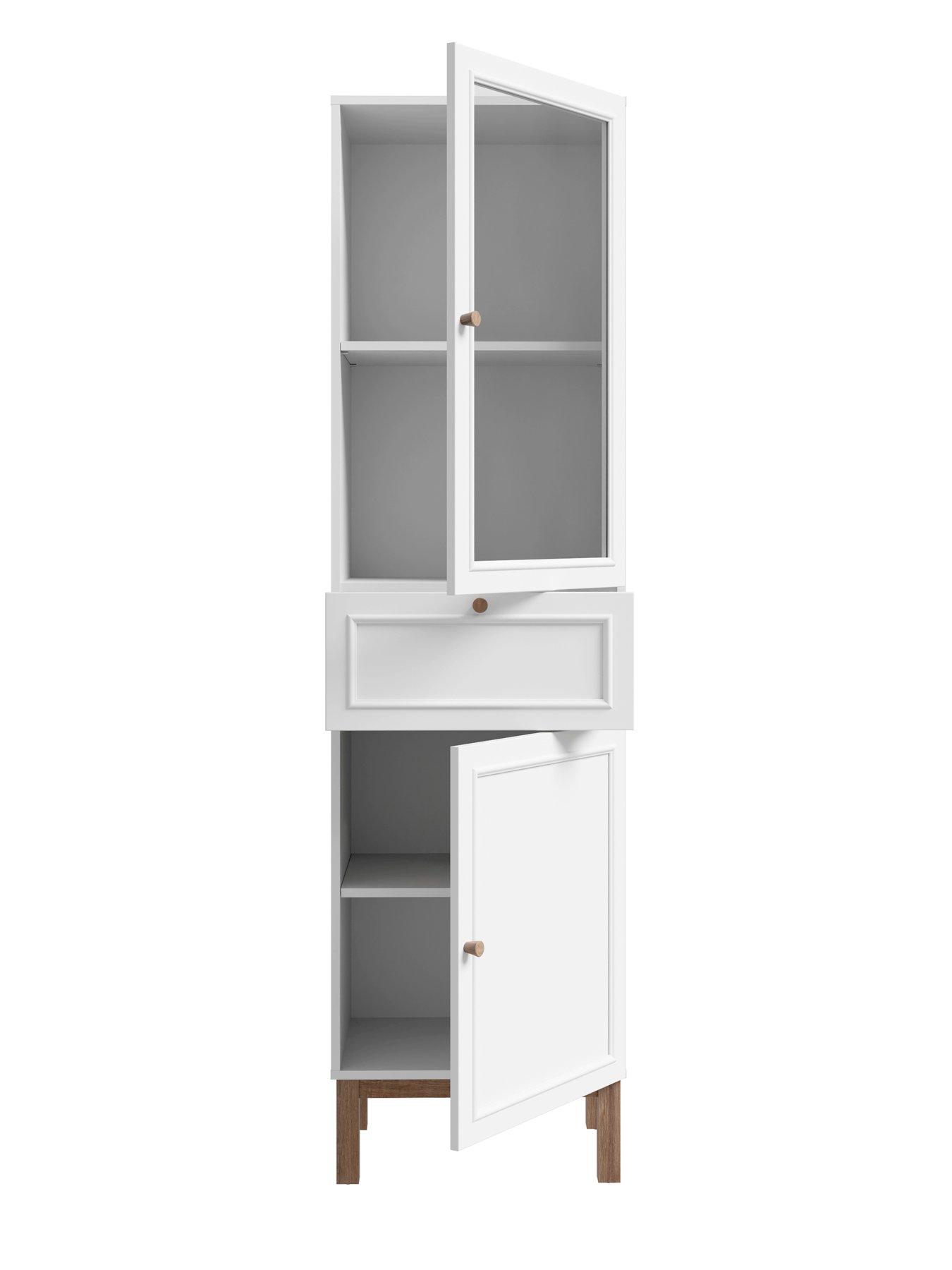 penkridge-2-door-1-drawer-display-cabinet-greyoakoutfit