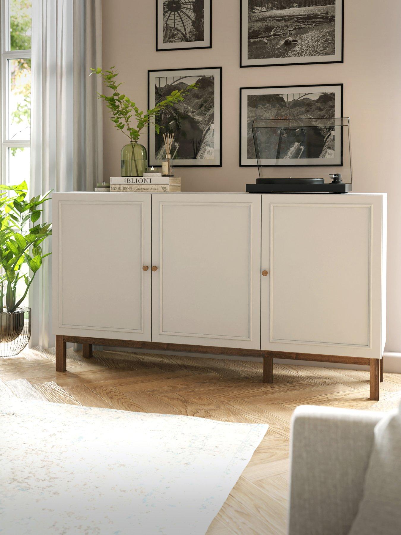 penkridge-3-door-1-drawer-sideboard-greyoakfront