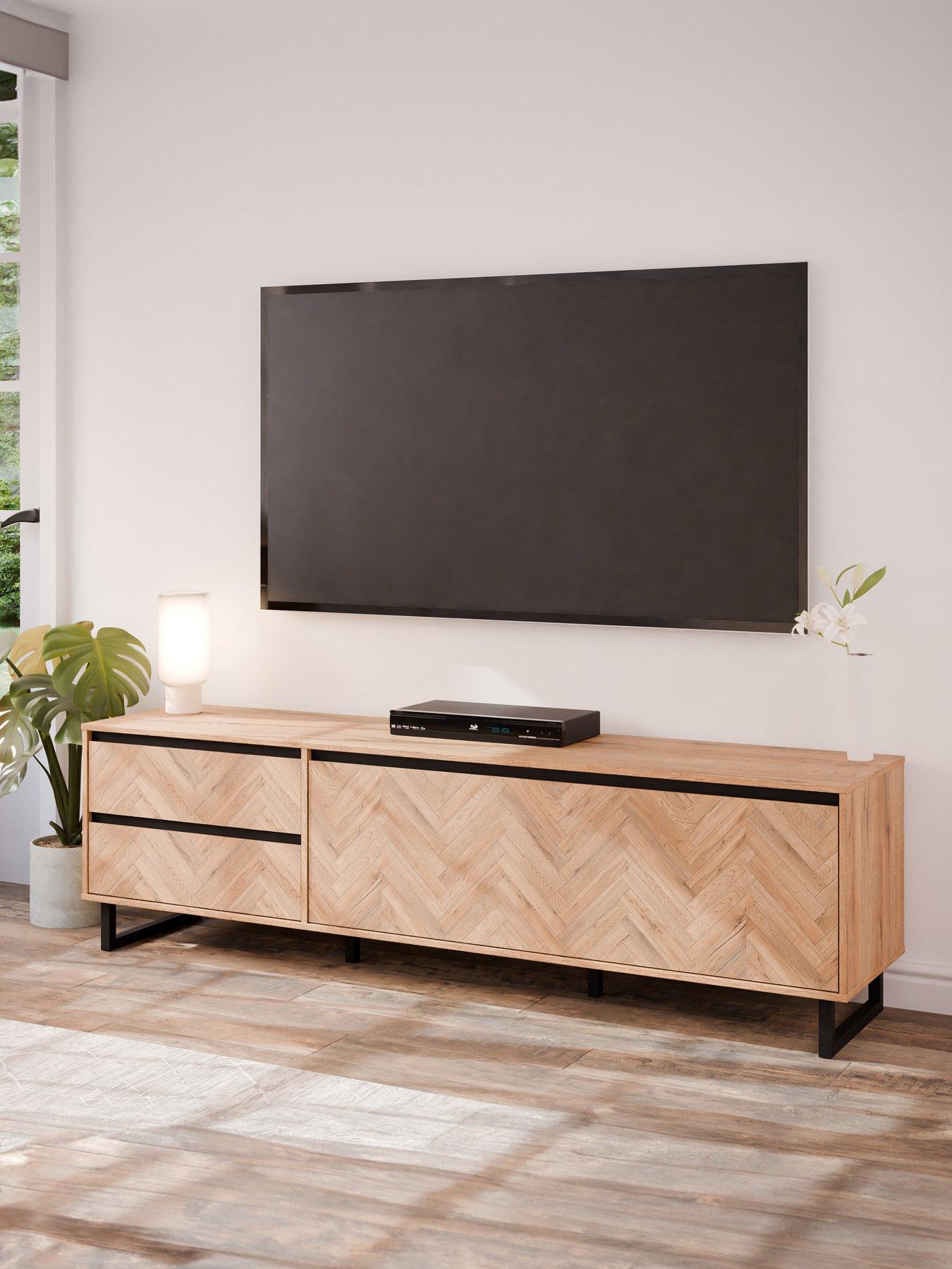 Nikomedes TV Unit - Dark Oak - fits up To 70 inch TV