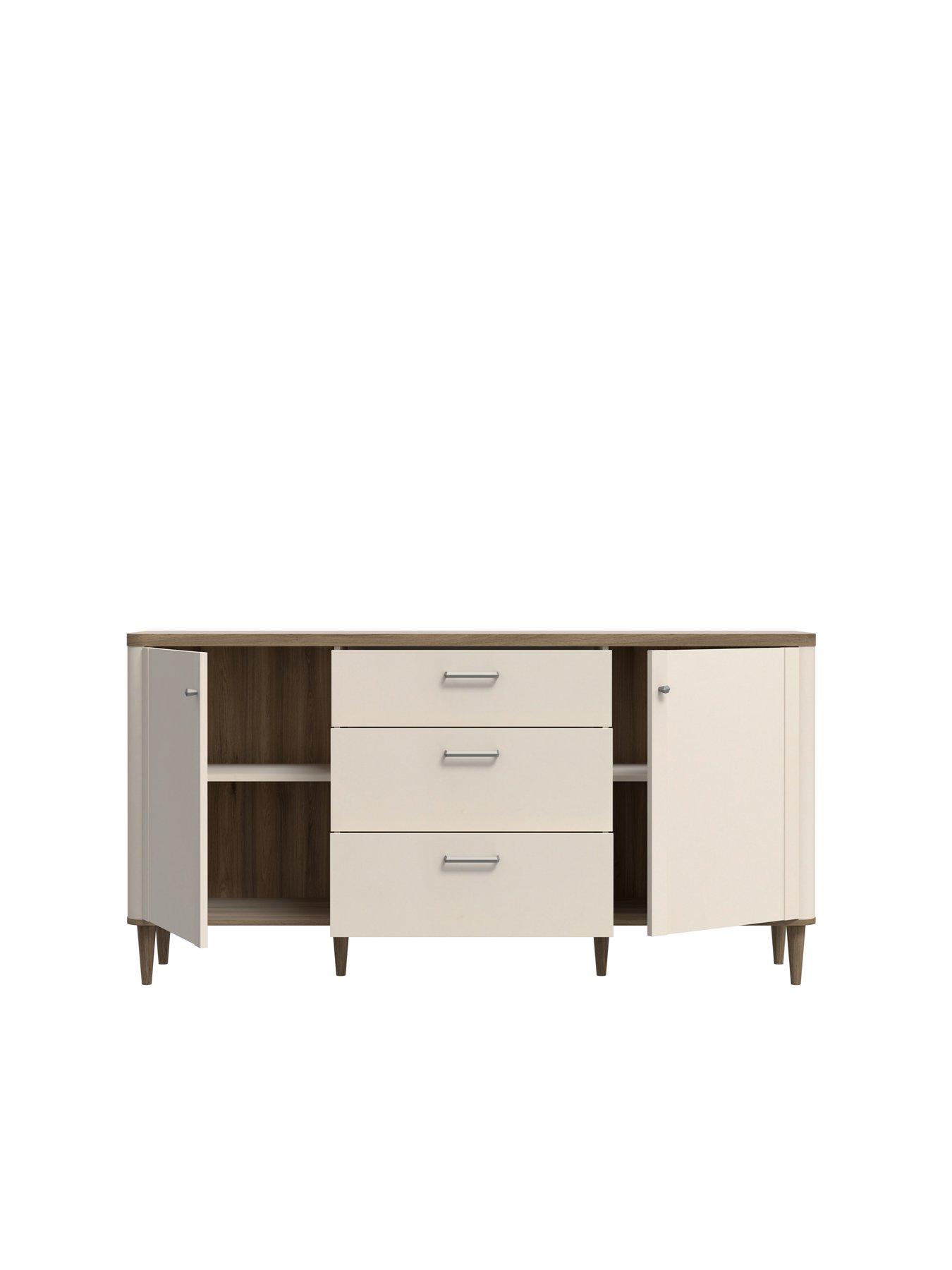 lacetti-2-door-3-drawer-sideboard-creamoakoutfit