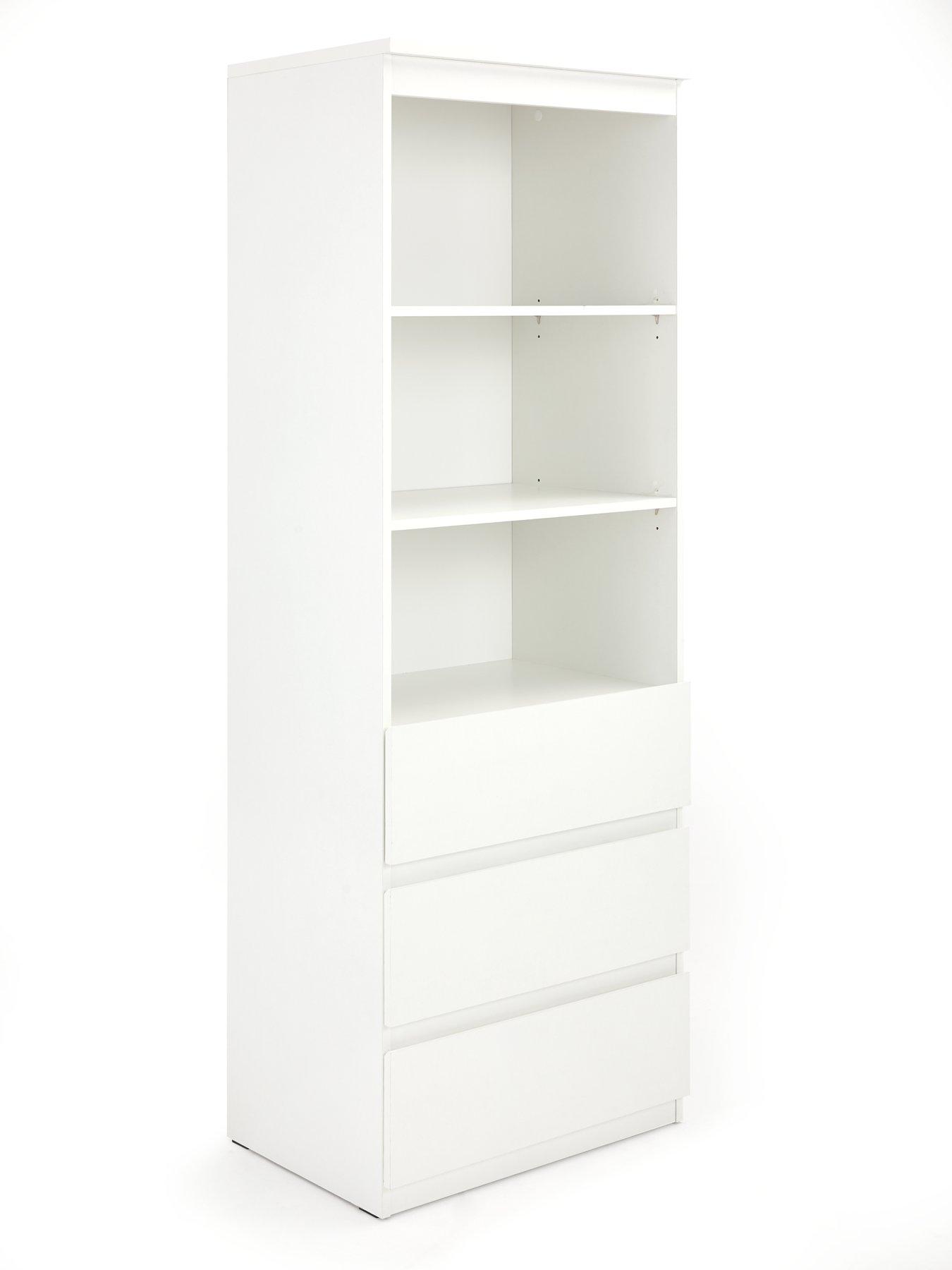 Image 3 of 6 of The Very Collection Lisson 3 Drawer Shelf Unit - White&nbsp;- FSC&reg; Certified