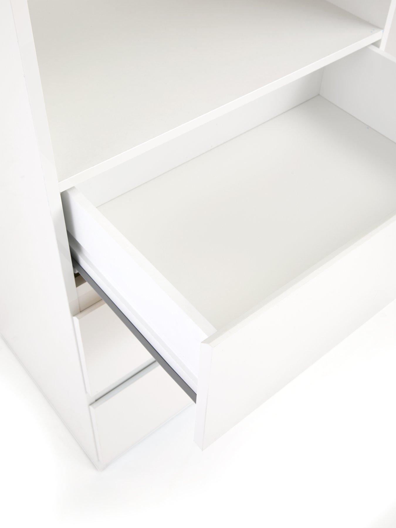 very-home-layton-glossnbsp3-drawer-shelf-unit-with-drawers-white-fscreg-certifieddetail