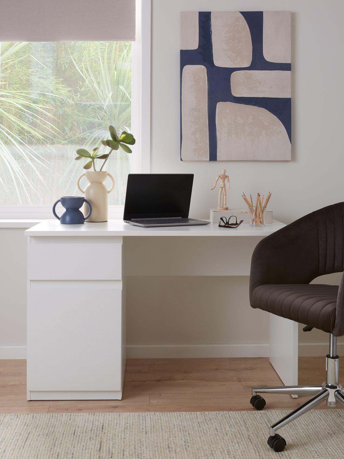 undefined Lisson Desk in White - FSC® Certified