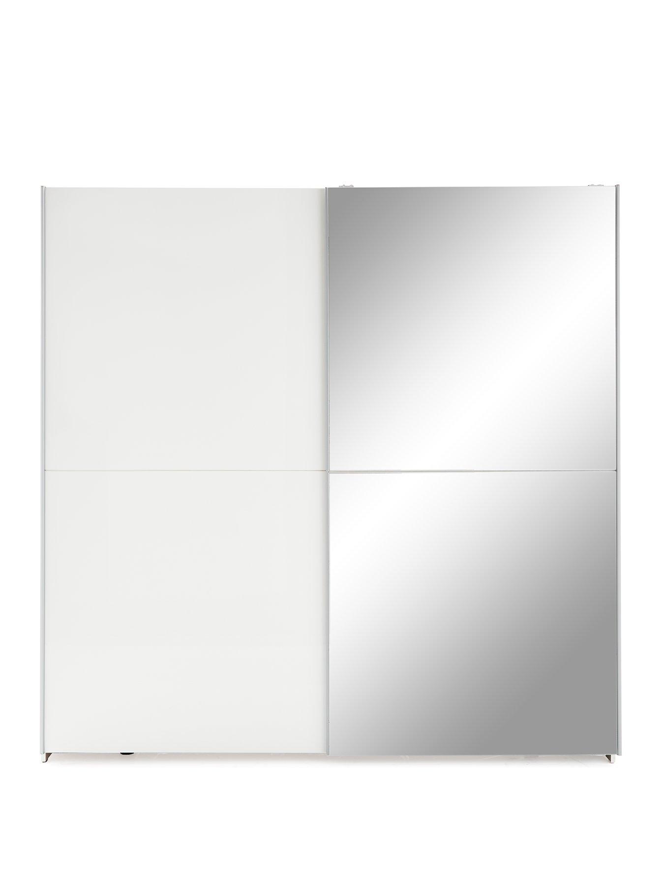 very-home-nico-190nbspcm-sliding-gloss-mirrored-wardrobe-whitestillFront