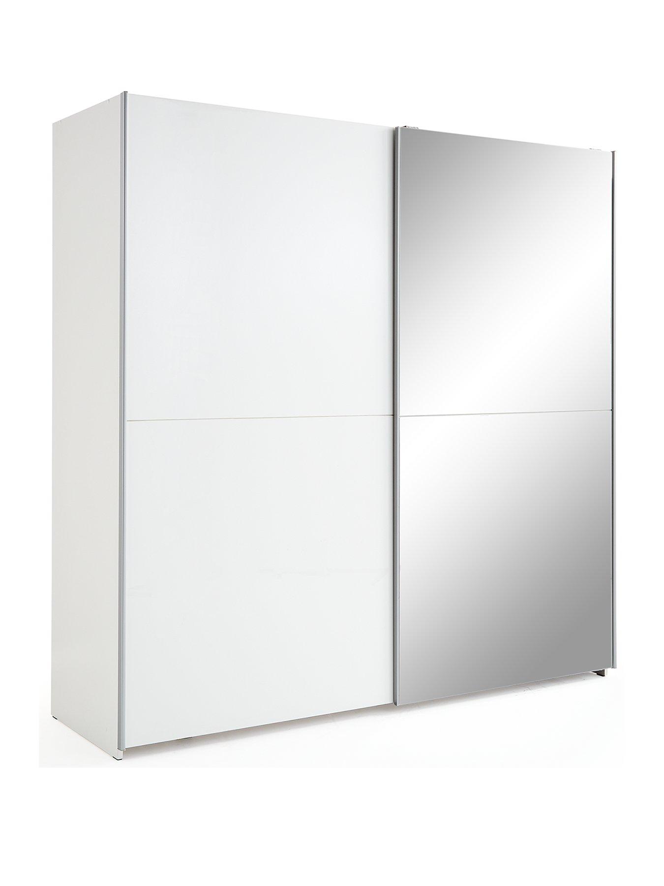 very-home-nico-190nbspcm-sliding-gloss-mirrored-wardrobe-whiteback