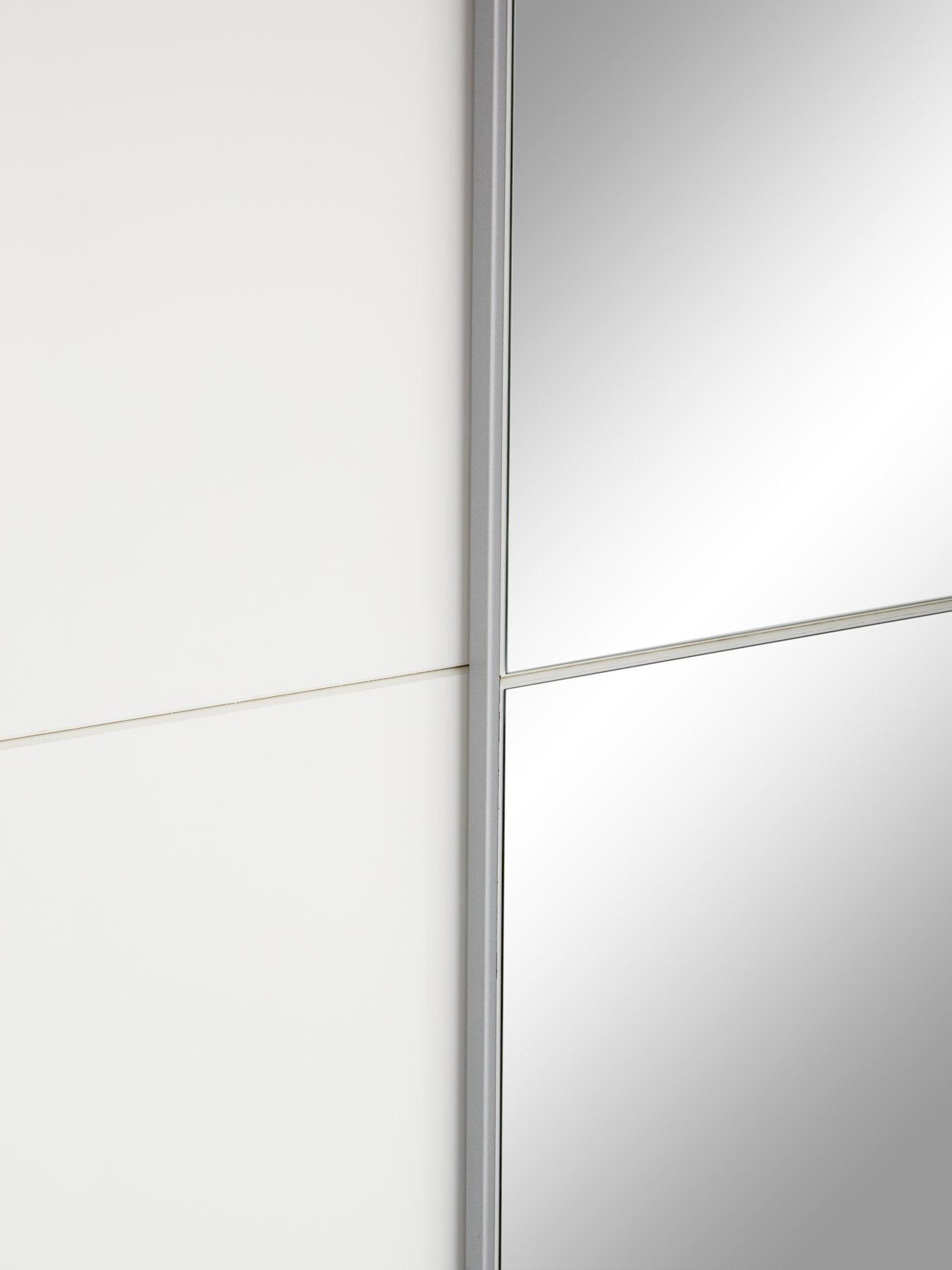 very-home-nico-190nbspcm-sliding-gloss-mirrored-wardrobe-whitedetail