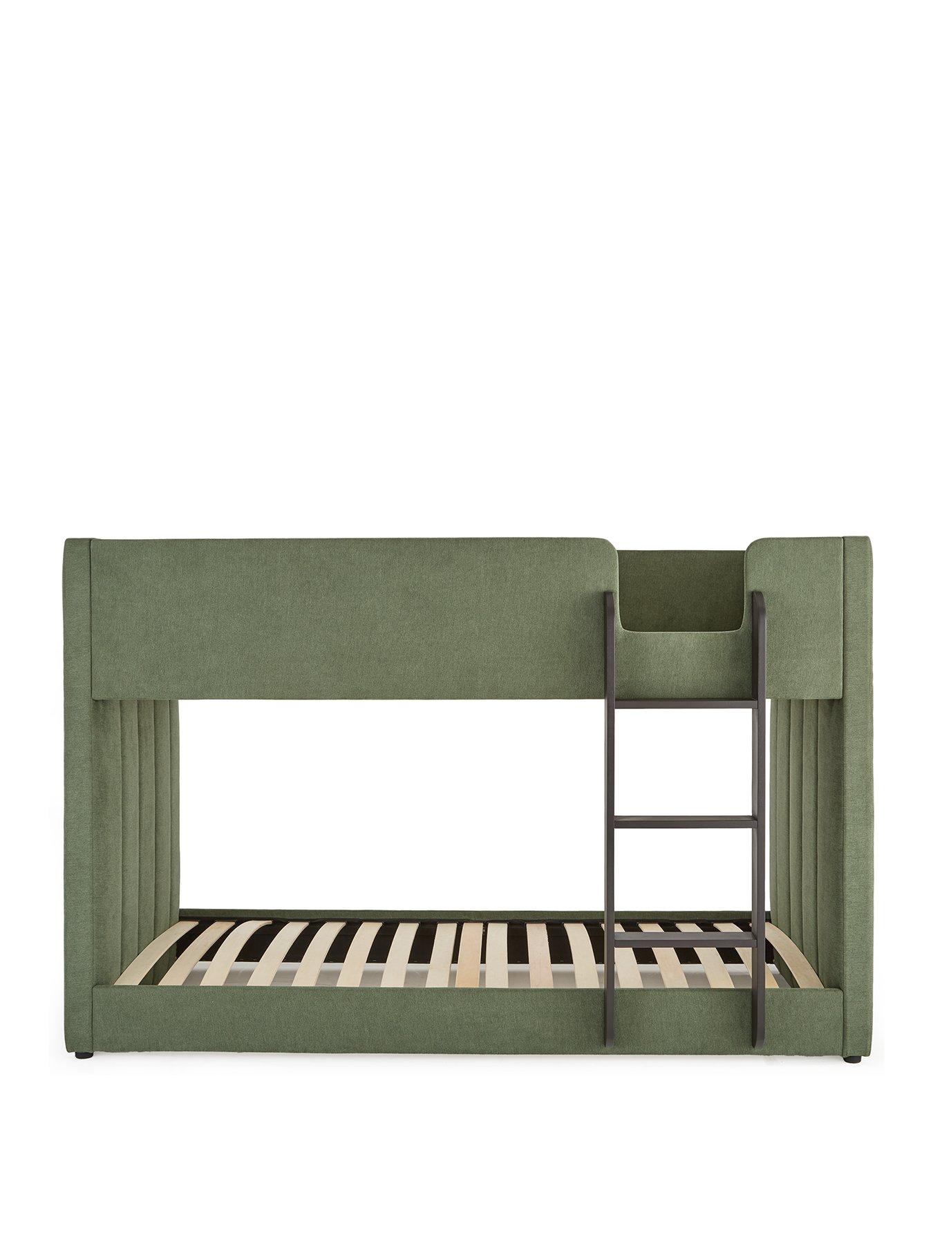 Image 2 of 7 of Very Home Panelled Bunk Bed with Mattress Options (Buy &amp; SAVE!) - Winter Moss
