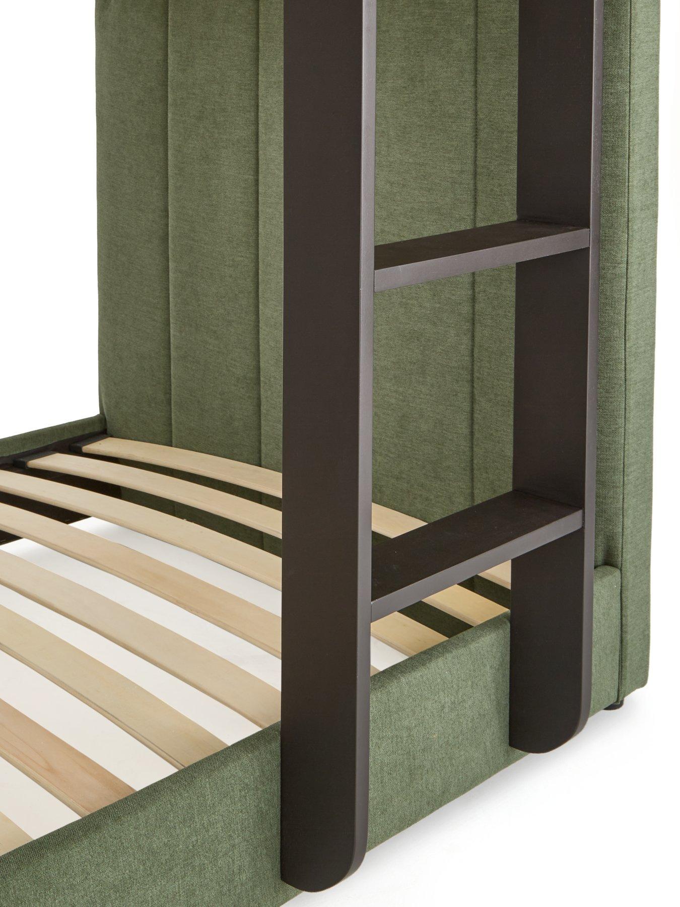 Image 7 of 7 of Very Home Panelled Bunk Bed with Mattress Options (Buy &amp; SAVE!) - Winter Moss