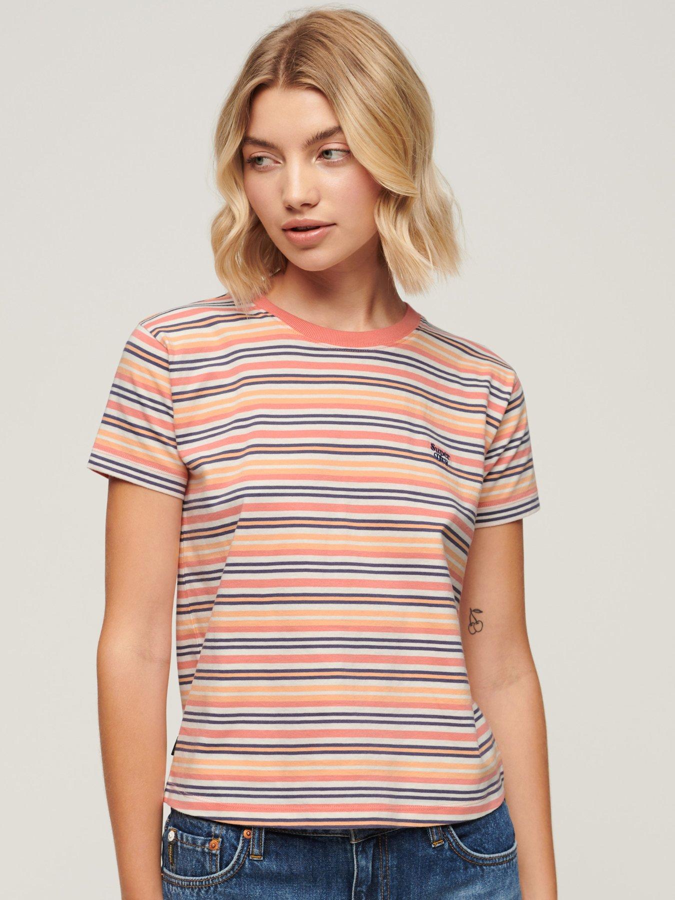 superdry-essential-logo-striped-fitted-t-shirt-pink