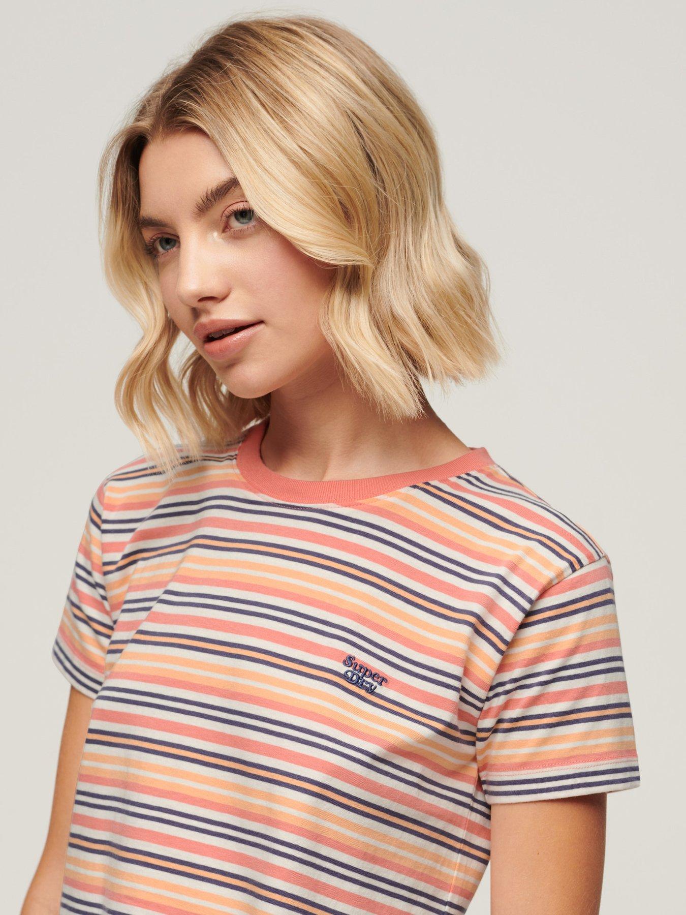 superdry-essential-logo-striped-fitted-t-shirt-pinkstillFront