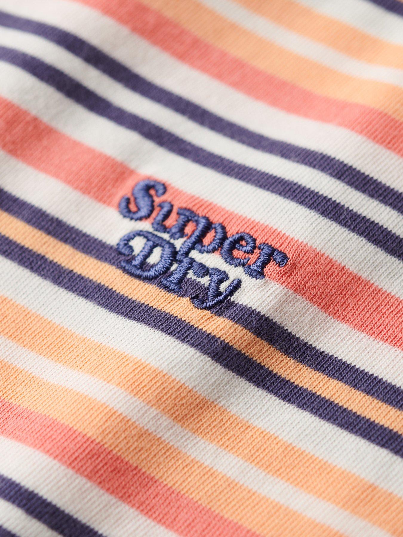 superdry-essential-logo-striped-fitted-t-shirt-pinkoutfit