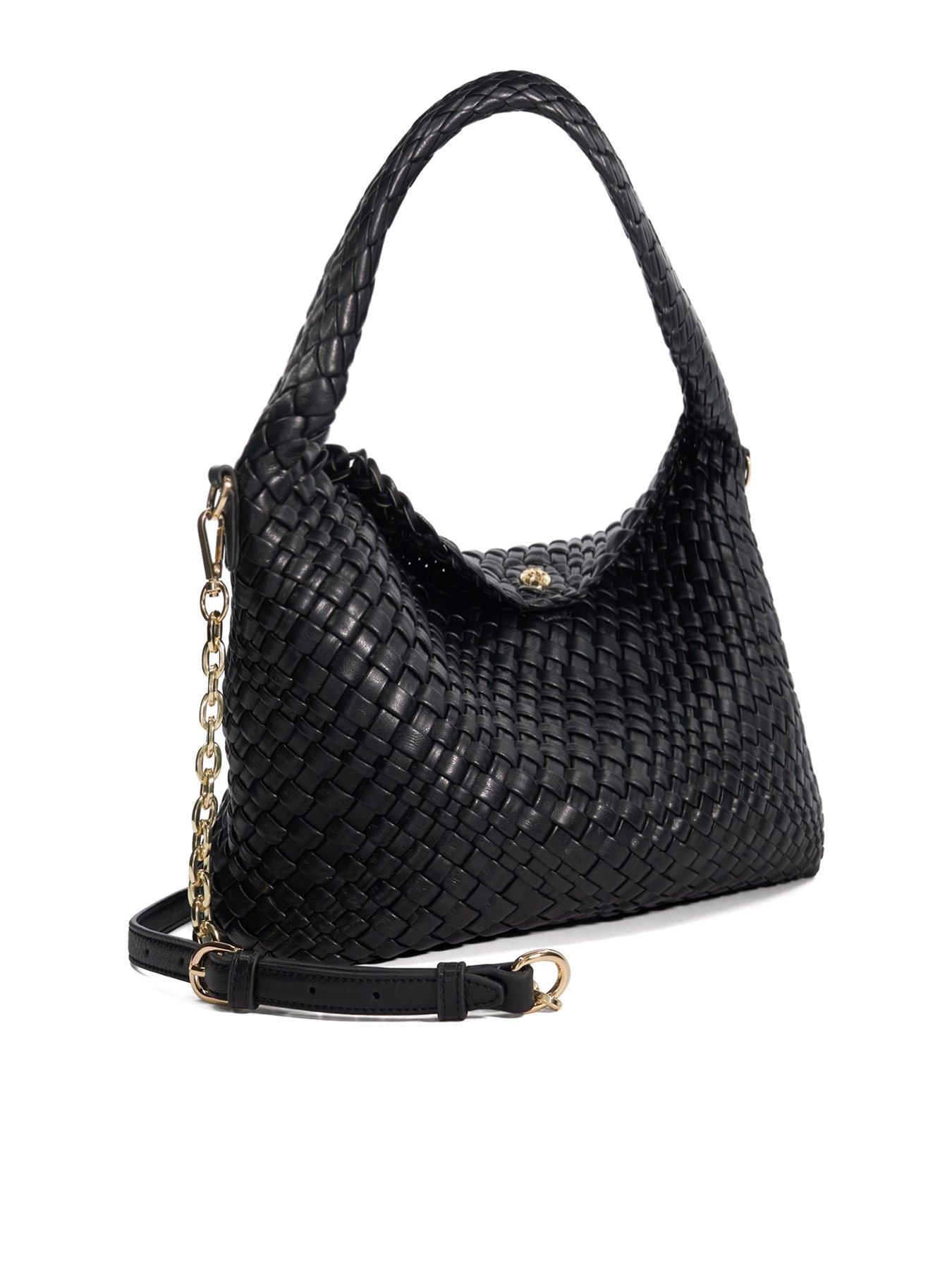 dune-london-deliberate-woven-shoulder-bag-blackback